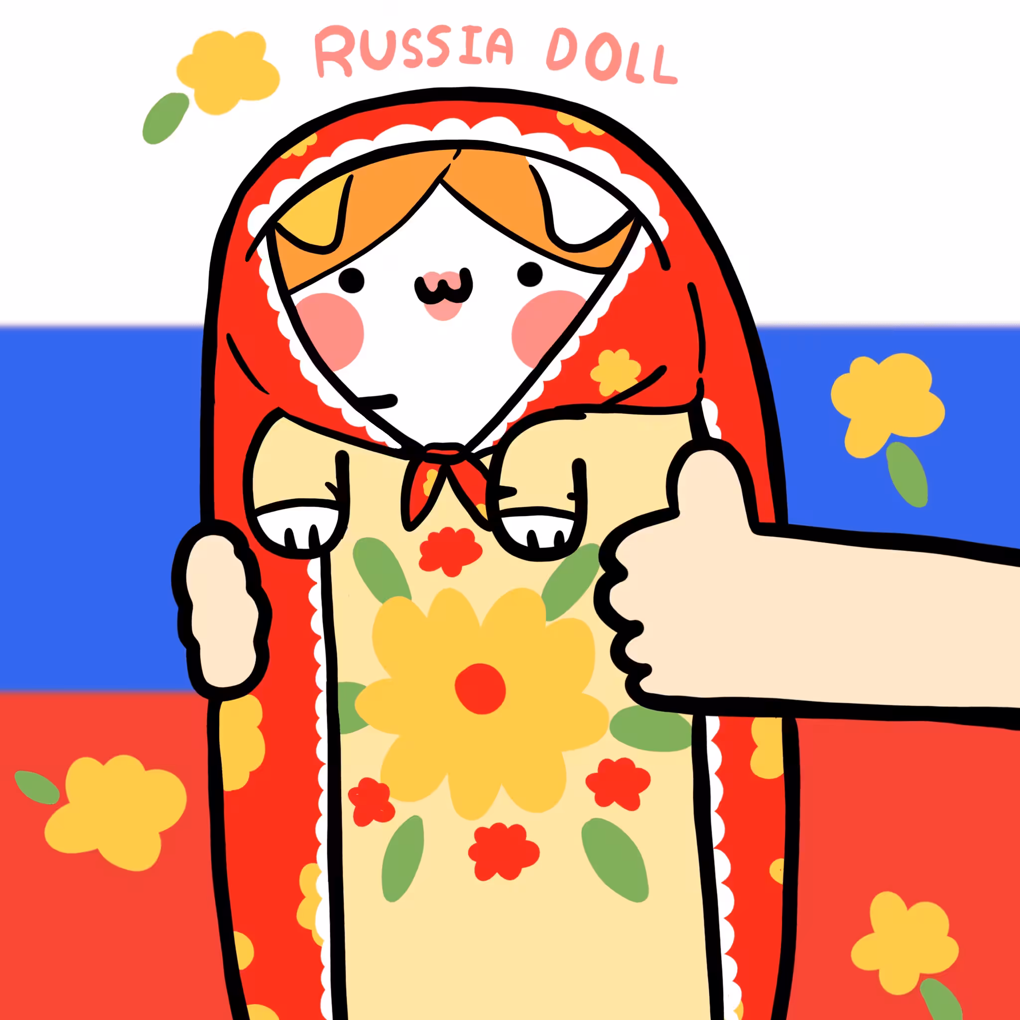Long Long Russia doll Cat #0176