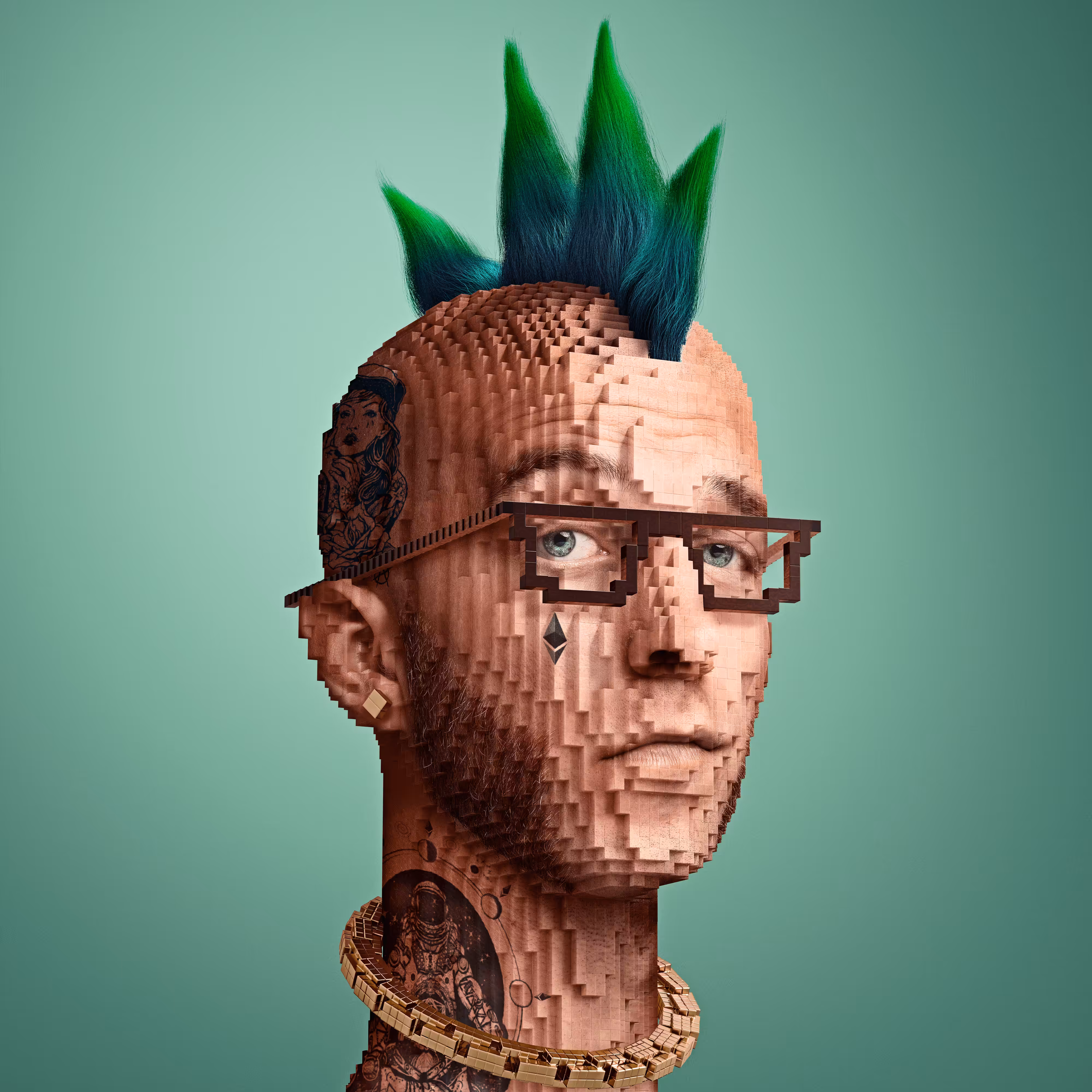 Block Head Punk 088