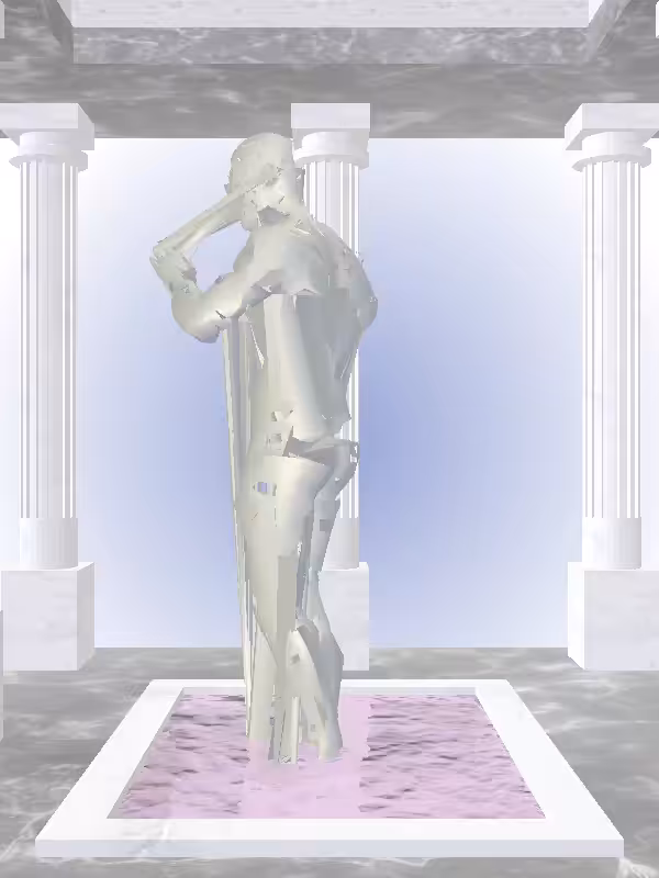 HeavenComputer: The Robotic Mossy Champagne Man #3462