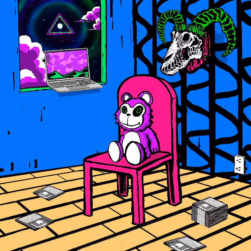 pink chair in the blue room #70