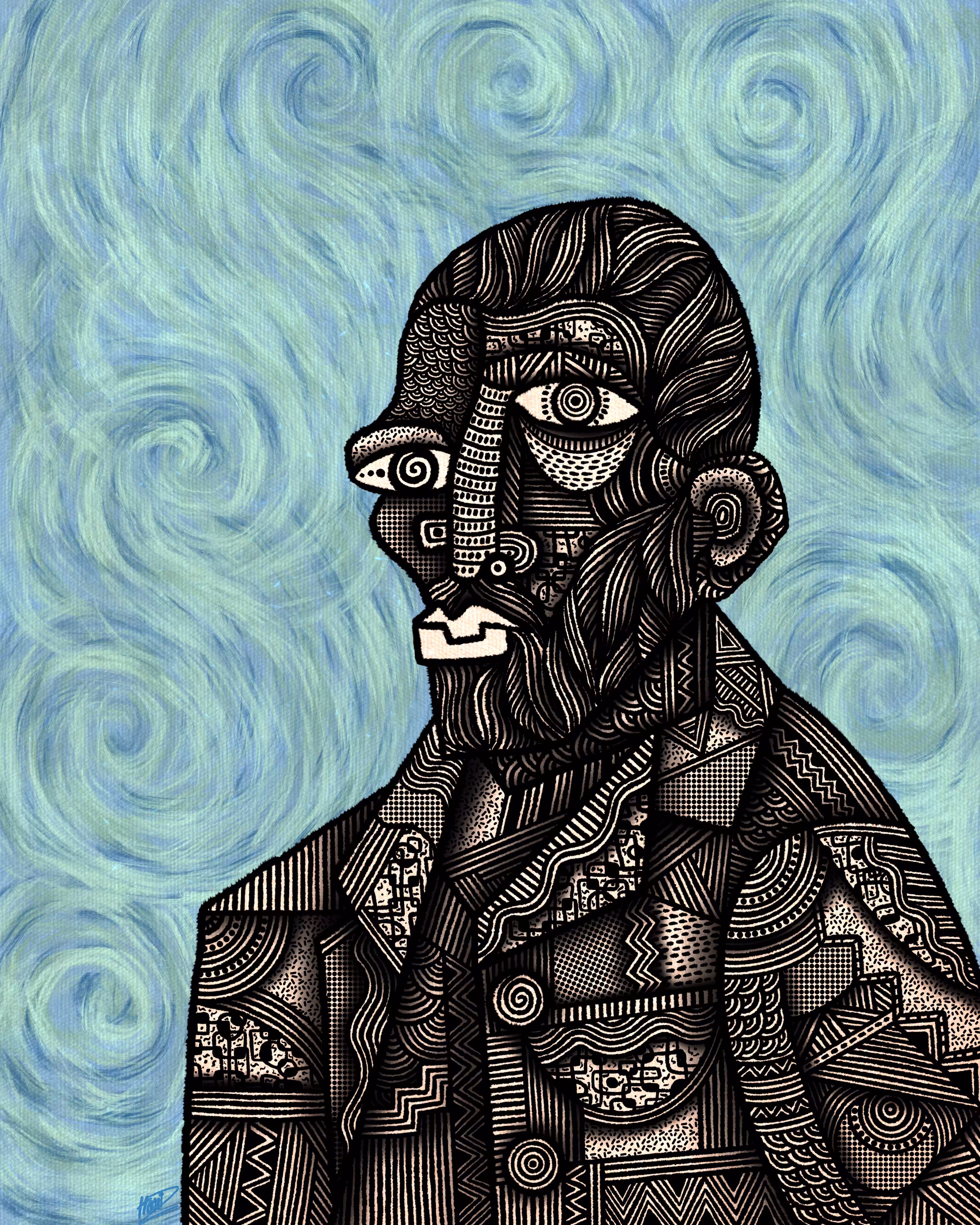 Van Gogh self-portrait