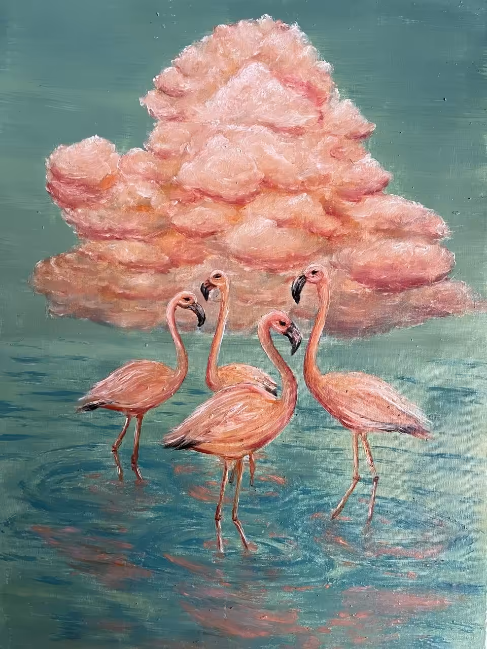 Pink dream on the water