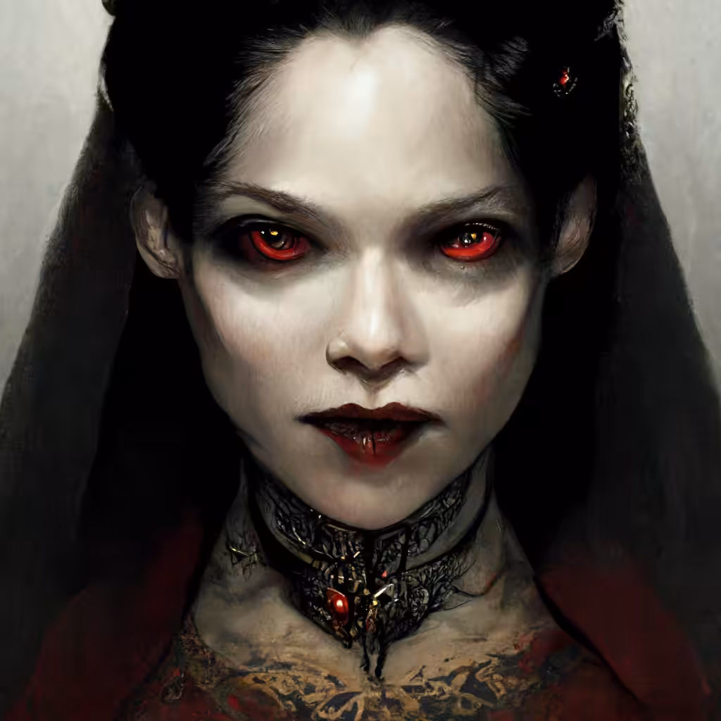 Psychedelic Art: Vampire queen