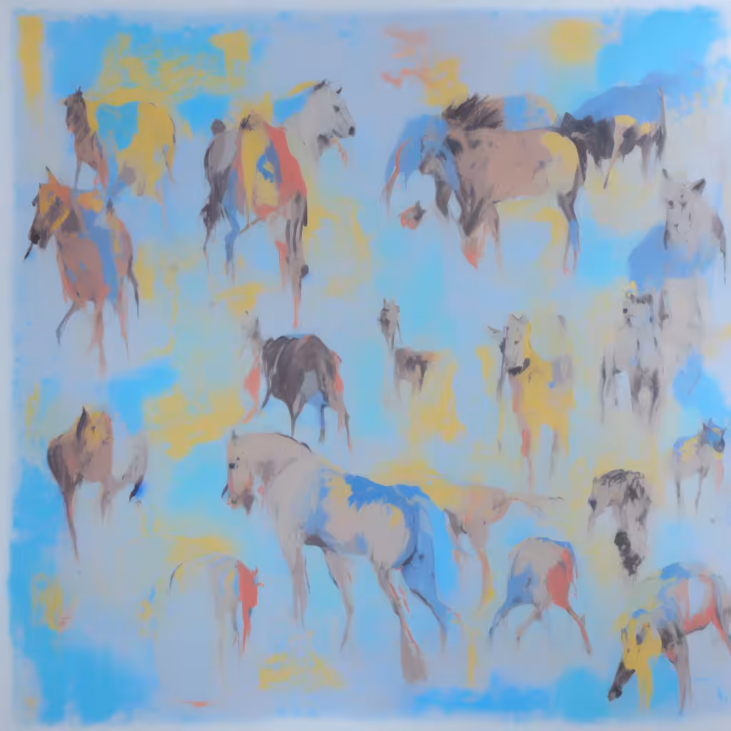 Horses Parade | Multi Color