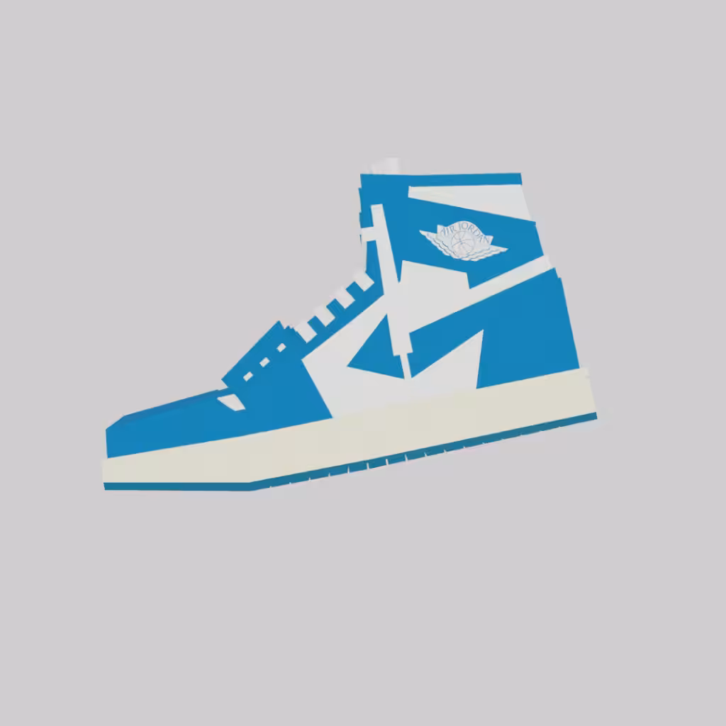 NIKE AIR JORDAN 1 OG WHITE/DARK POWDER BLUE