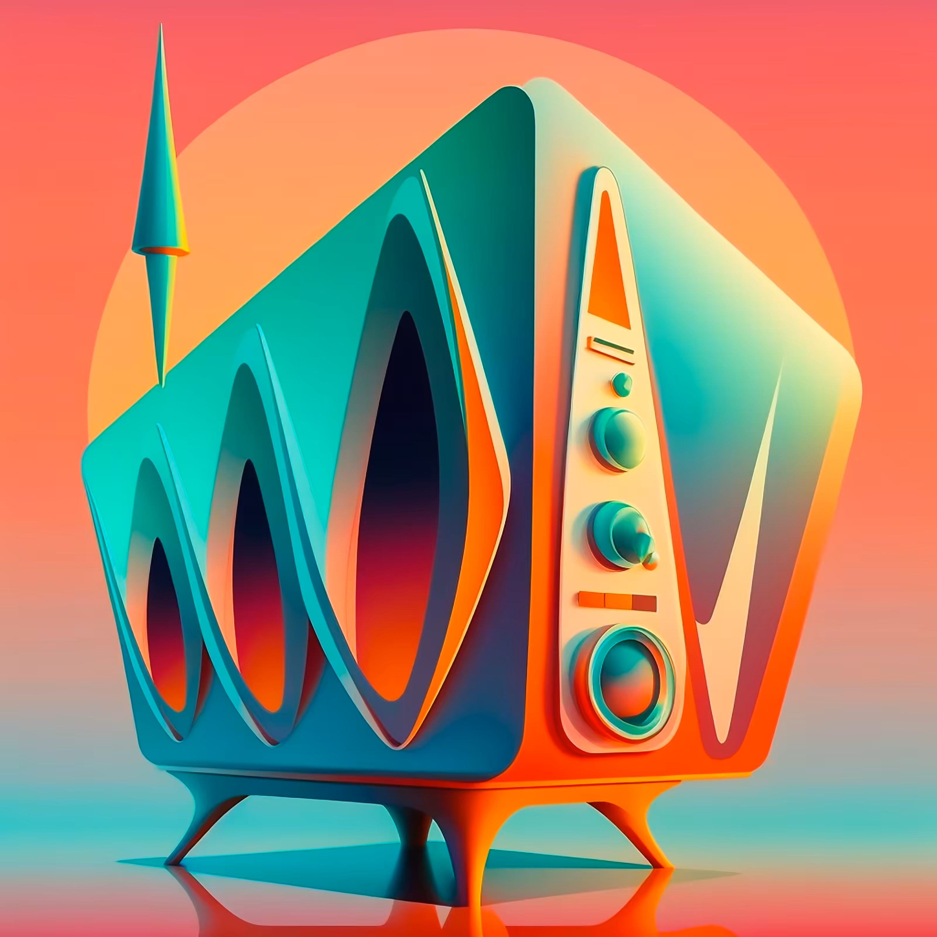 Oh, MidMod Radio Console
