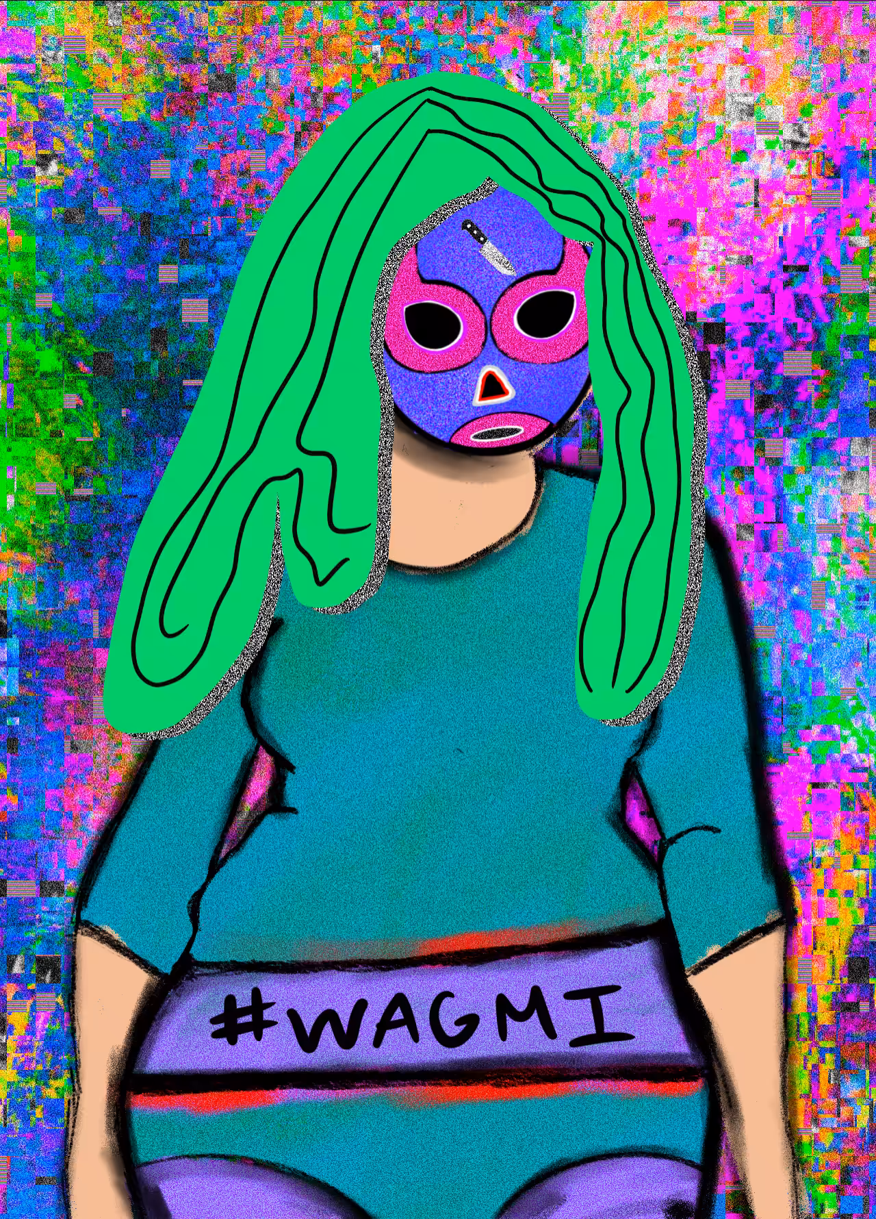 NFT luchadora #119