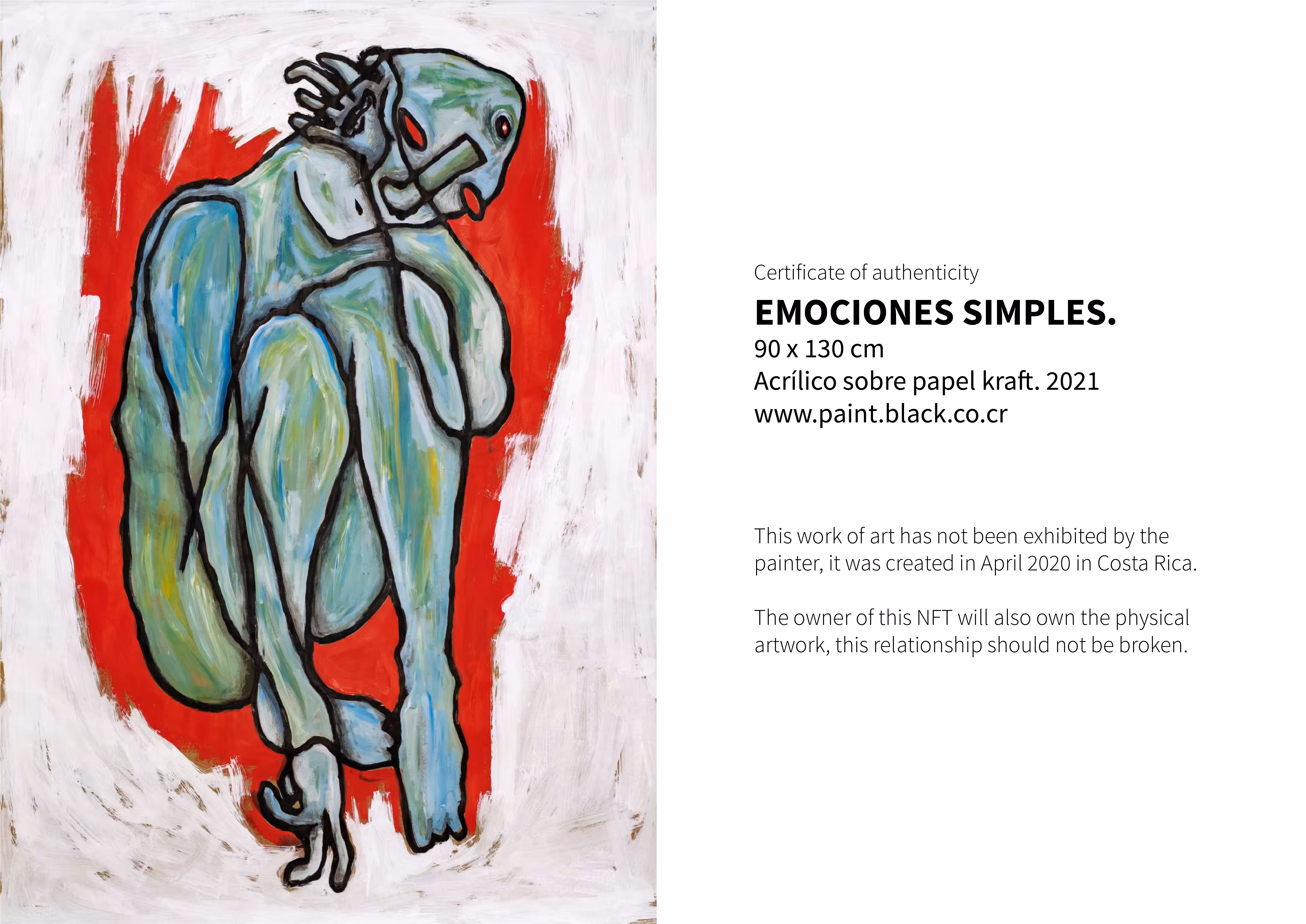 Certificate of authenticity "Emociones simples"