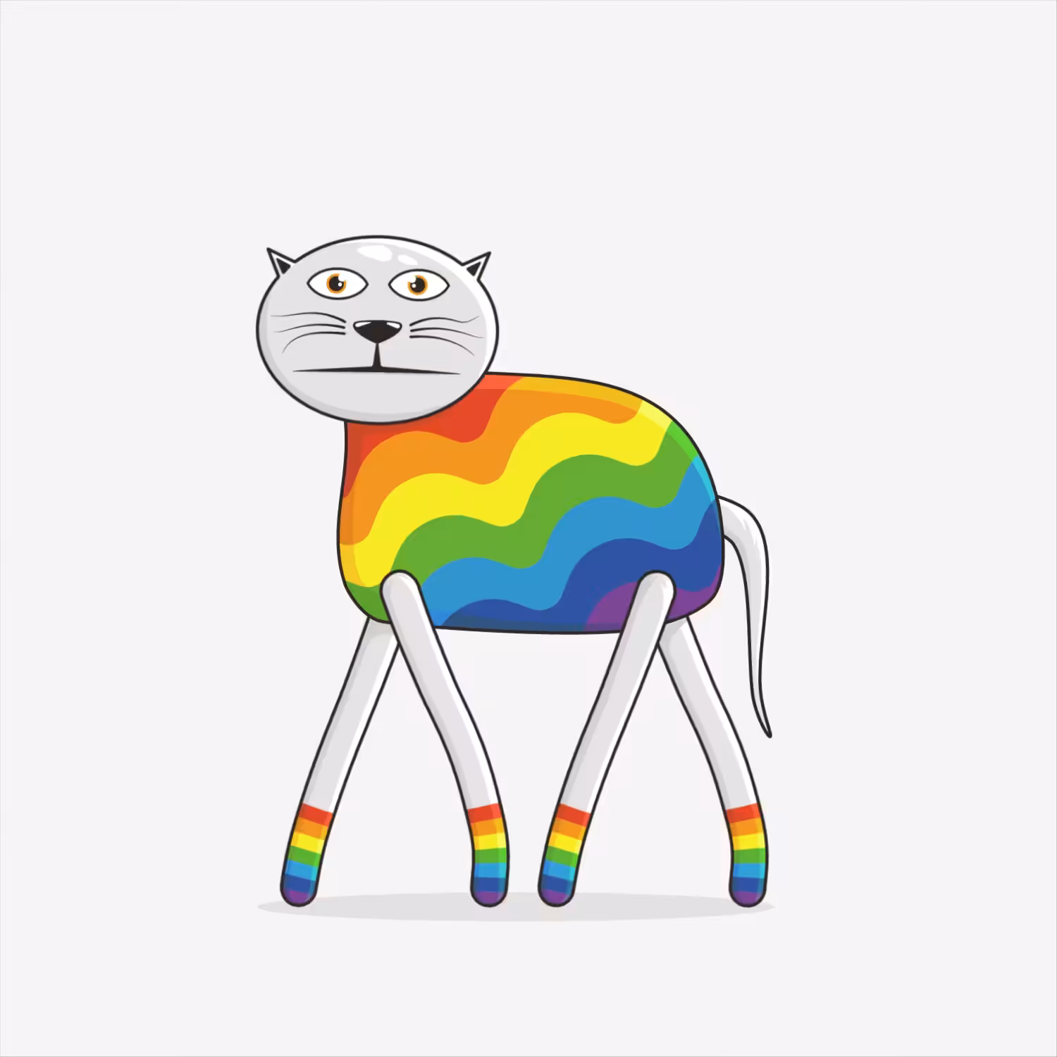 La La Cat_Rainbow Cat_#5