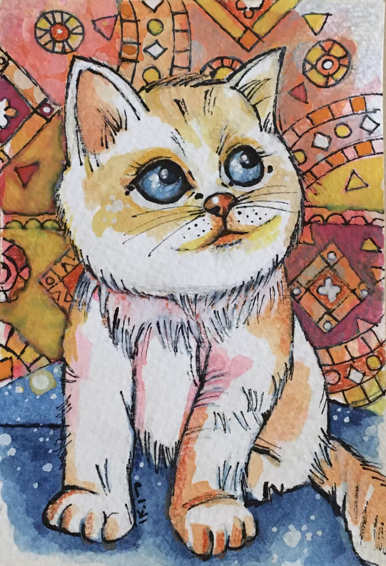 Blue eyes cat