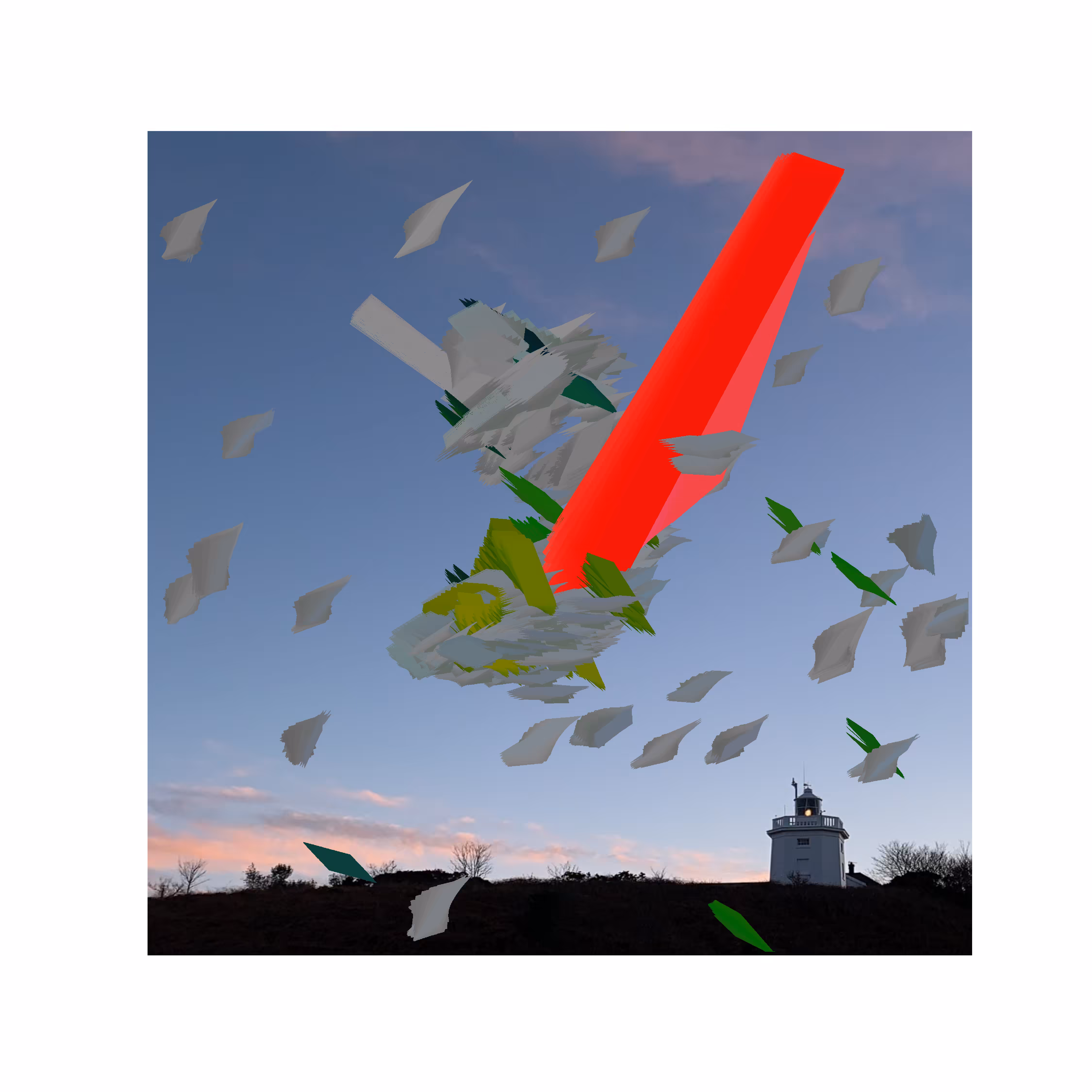 Plane crash into lighthouse 