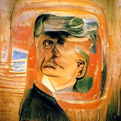 Portrait of Edvard Munch