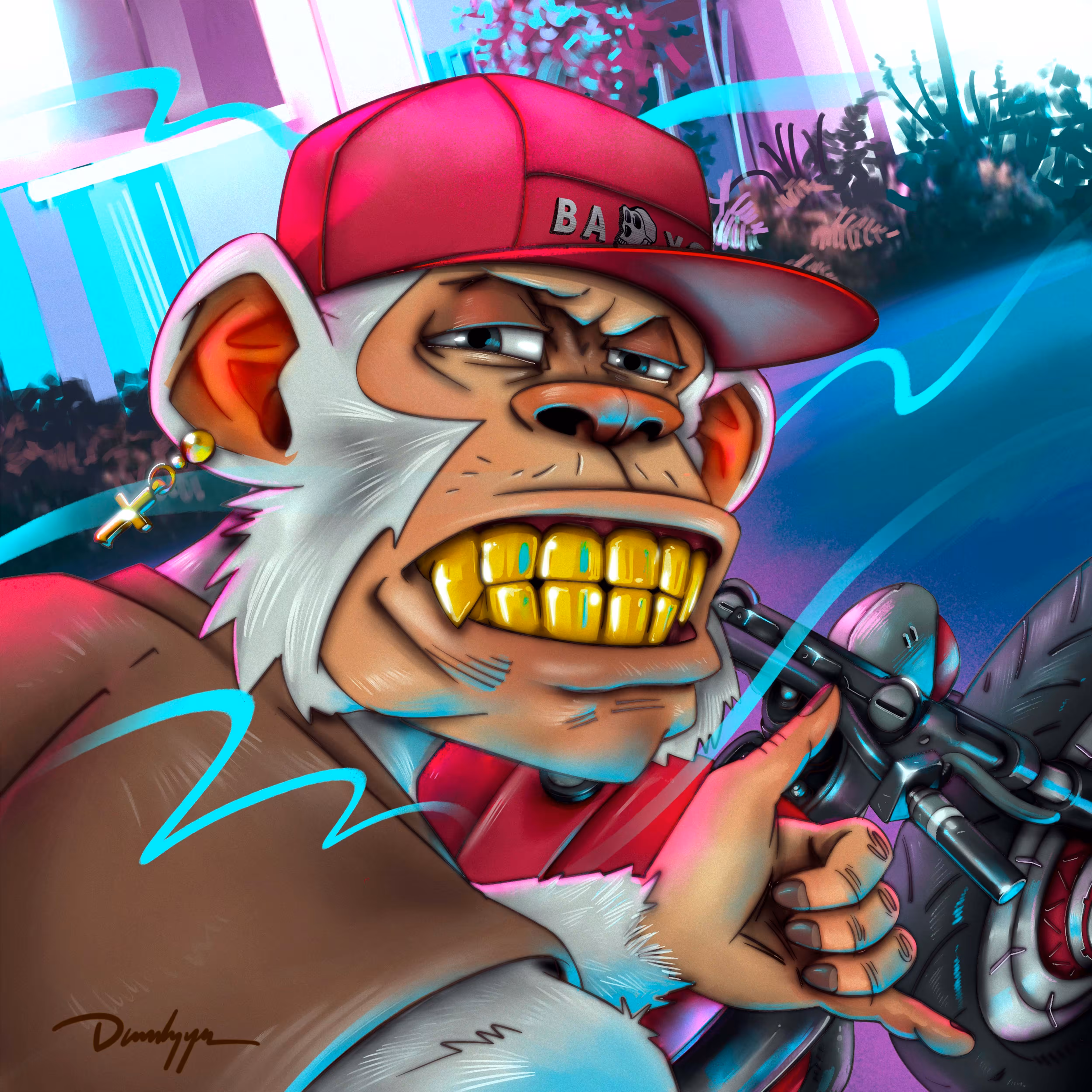 Bored Biker Ape