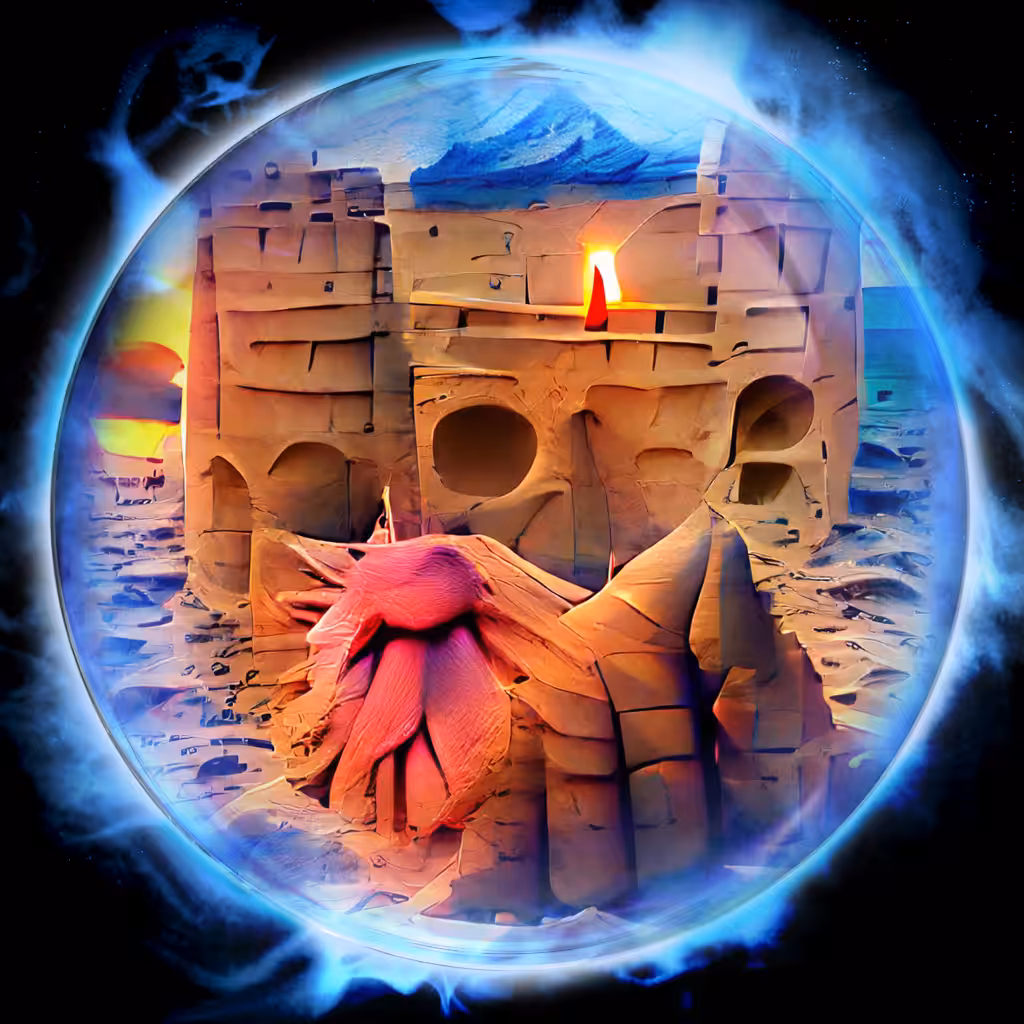 Sunset Sandcastle
