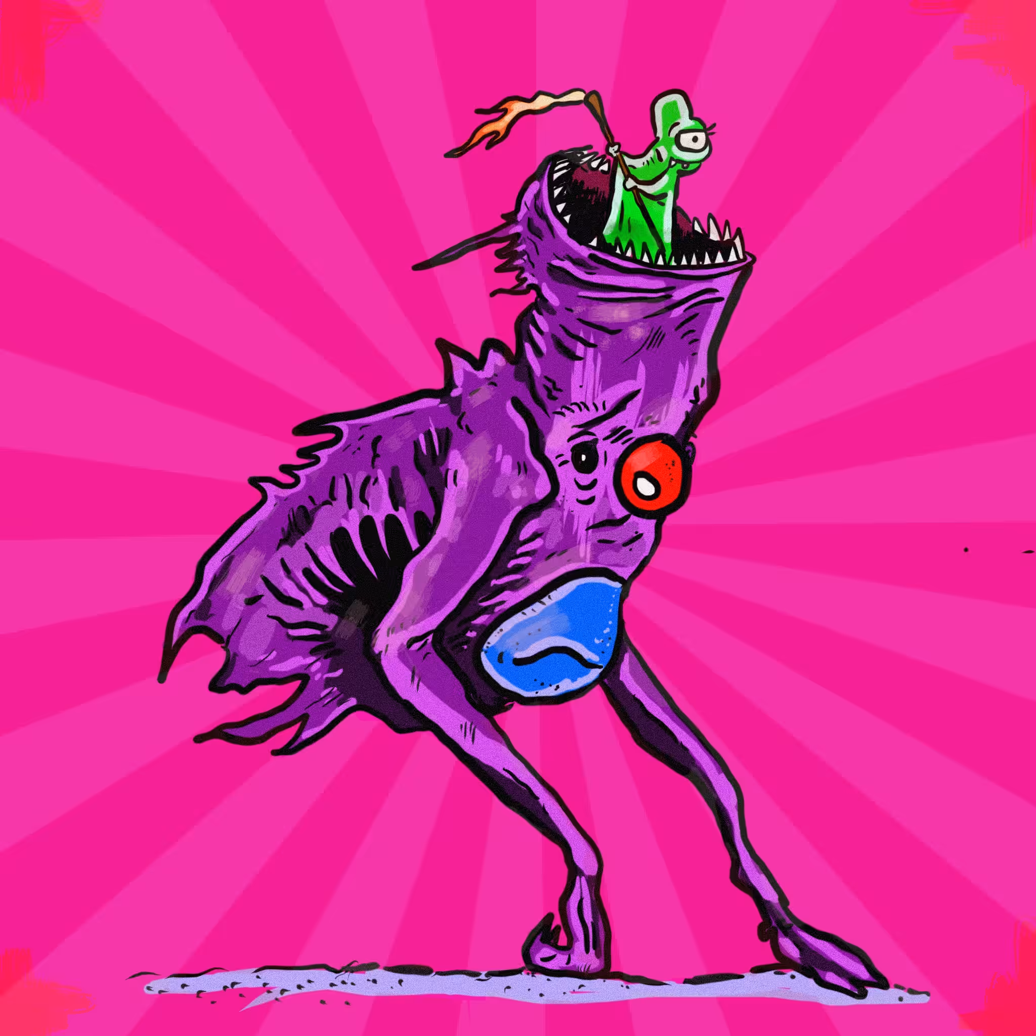 The Runaway Clown Creature