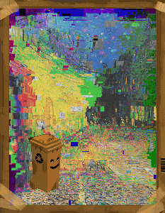 Café Trash at Night