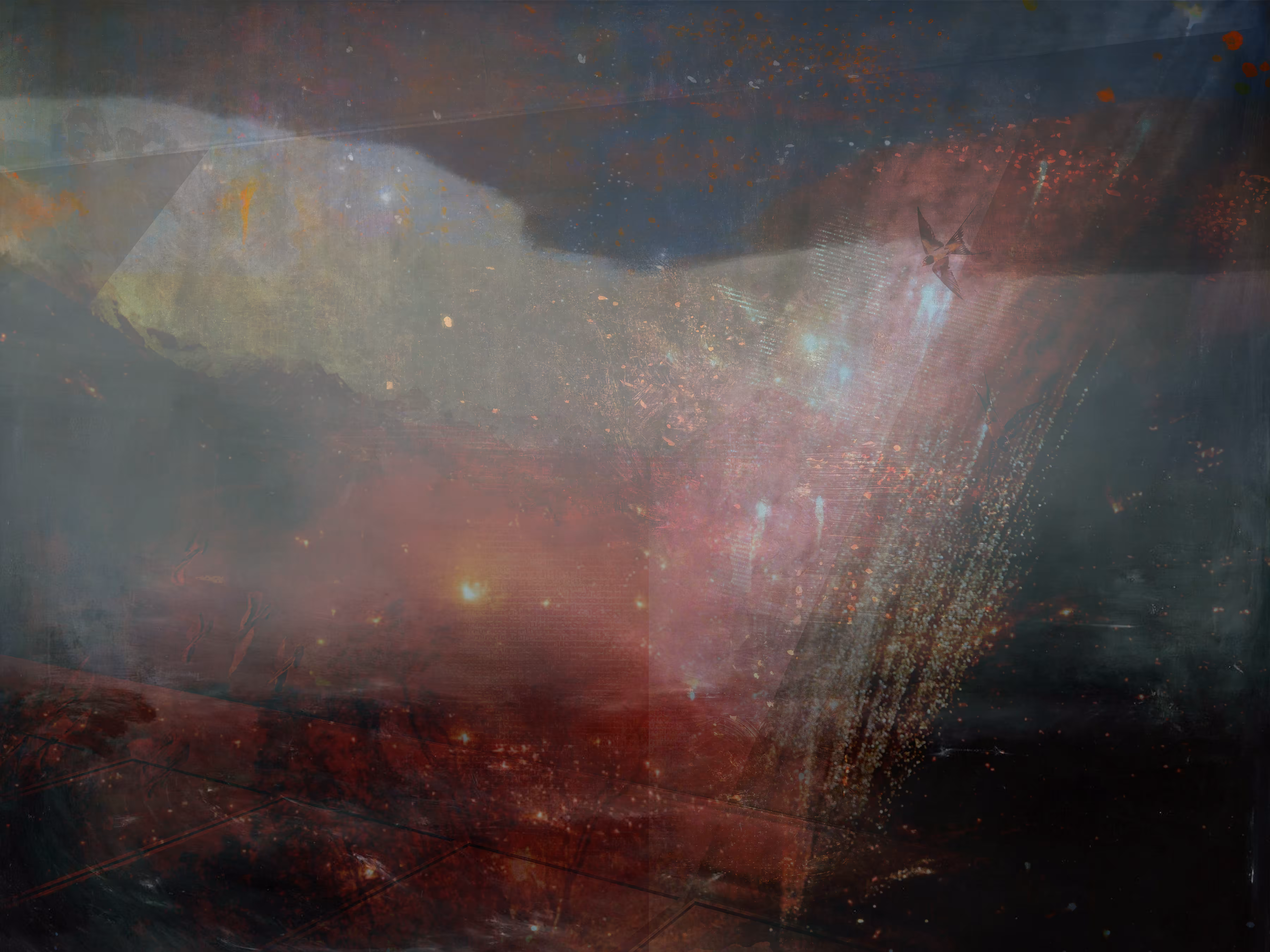 SOFT BLUE STAR FALL SKY HORSE NIGHT VISION 13