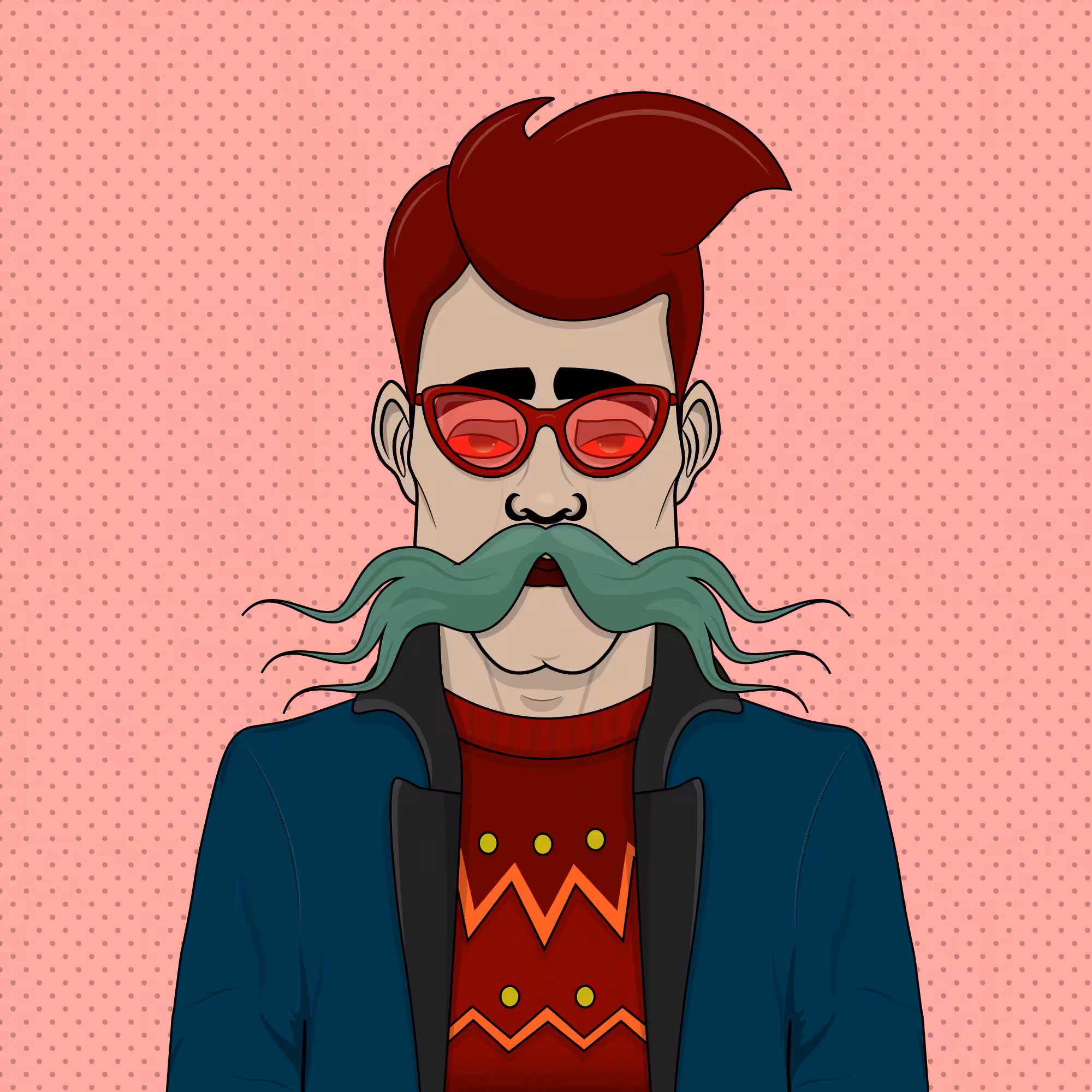 Mustachioed #40
