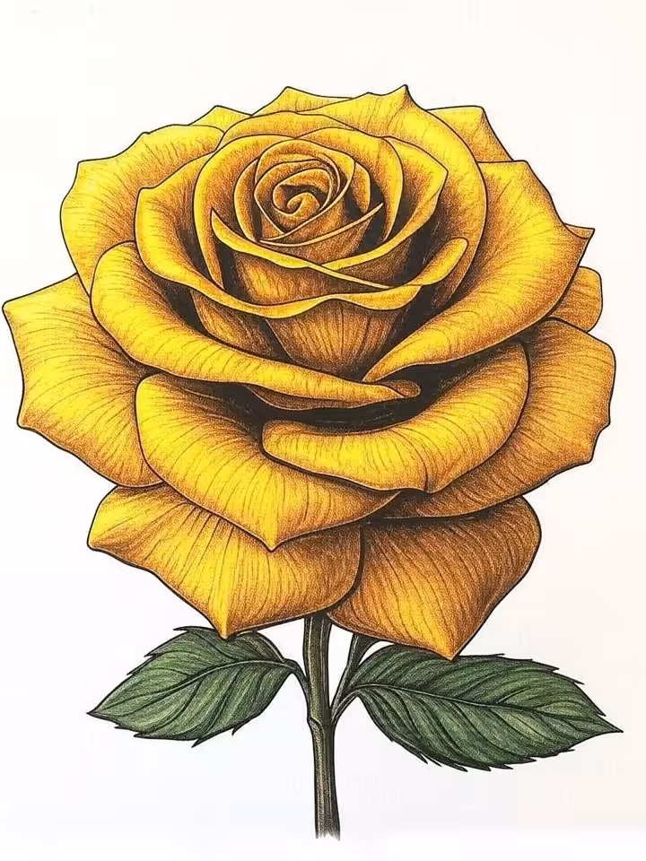Golden-Black Rose
