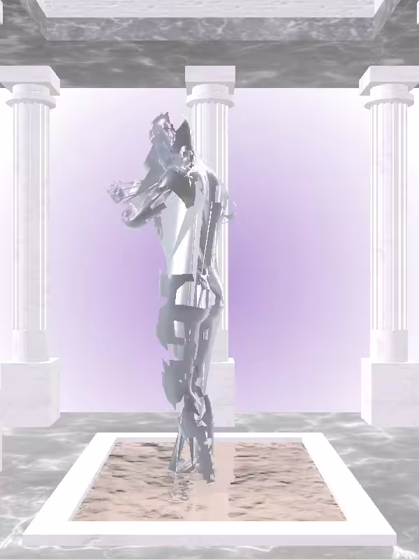 HeavenComputer: The Robotic Midnight Gloss Woman #6738