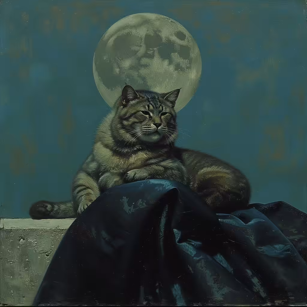 Cat & Moon #2