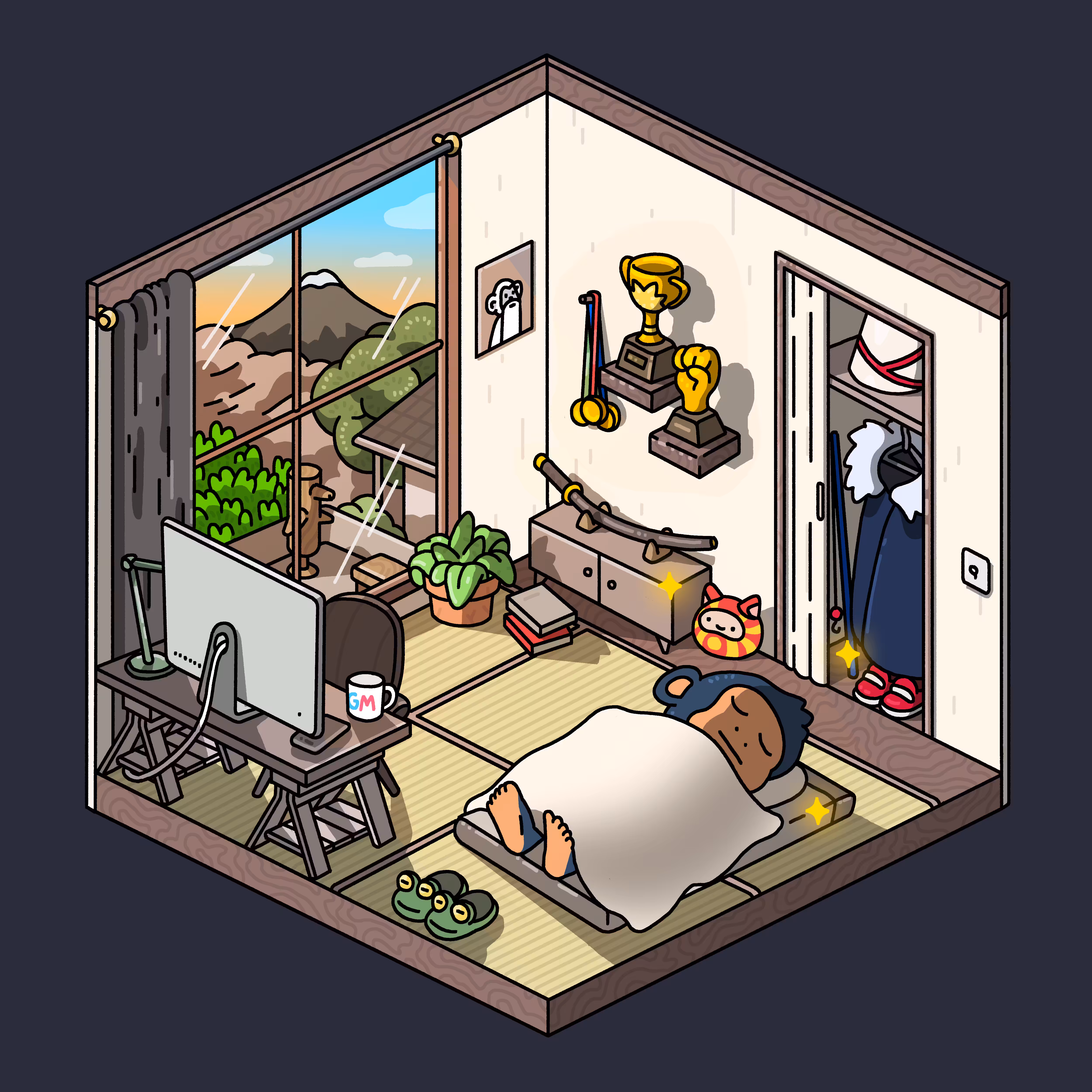 An Evening at the Beach: Chimp Room