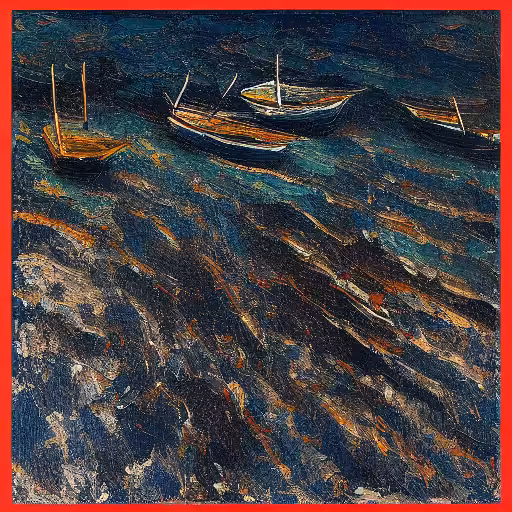 boats at sunset #7