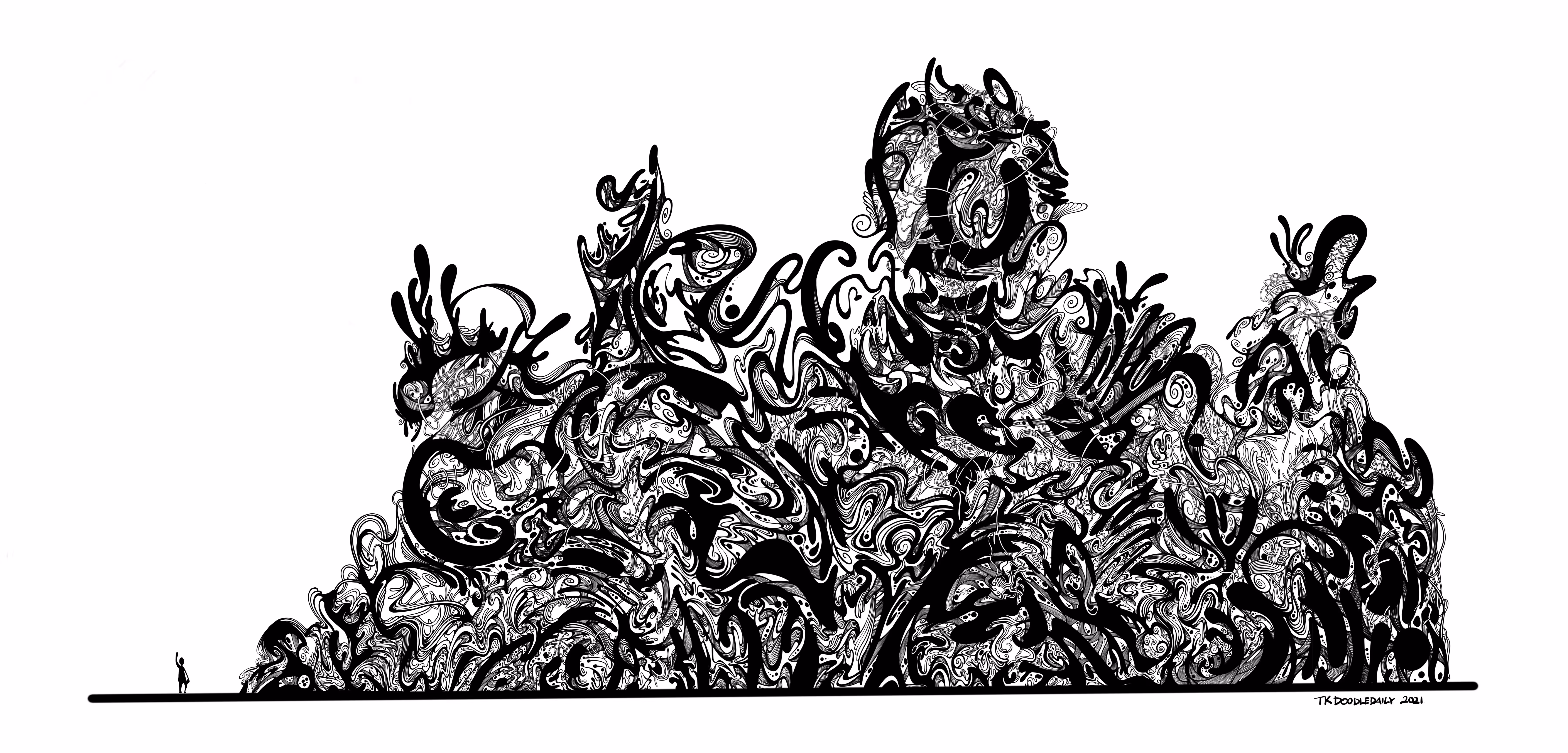 No. 29 Abstract Monster say Hi!