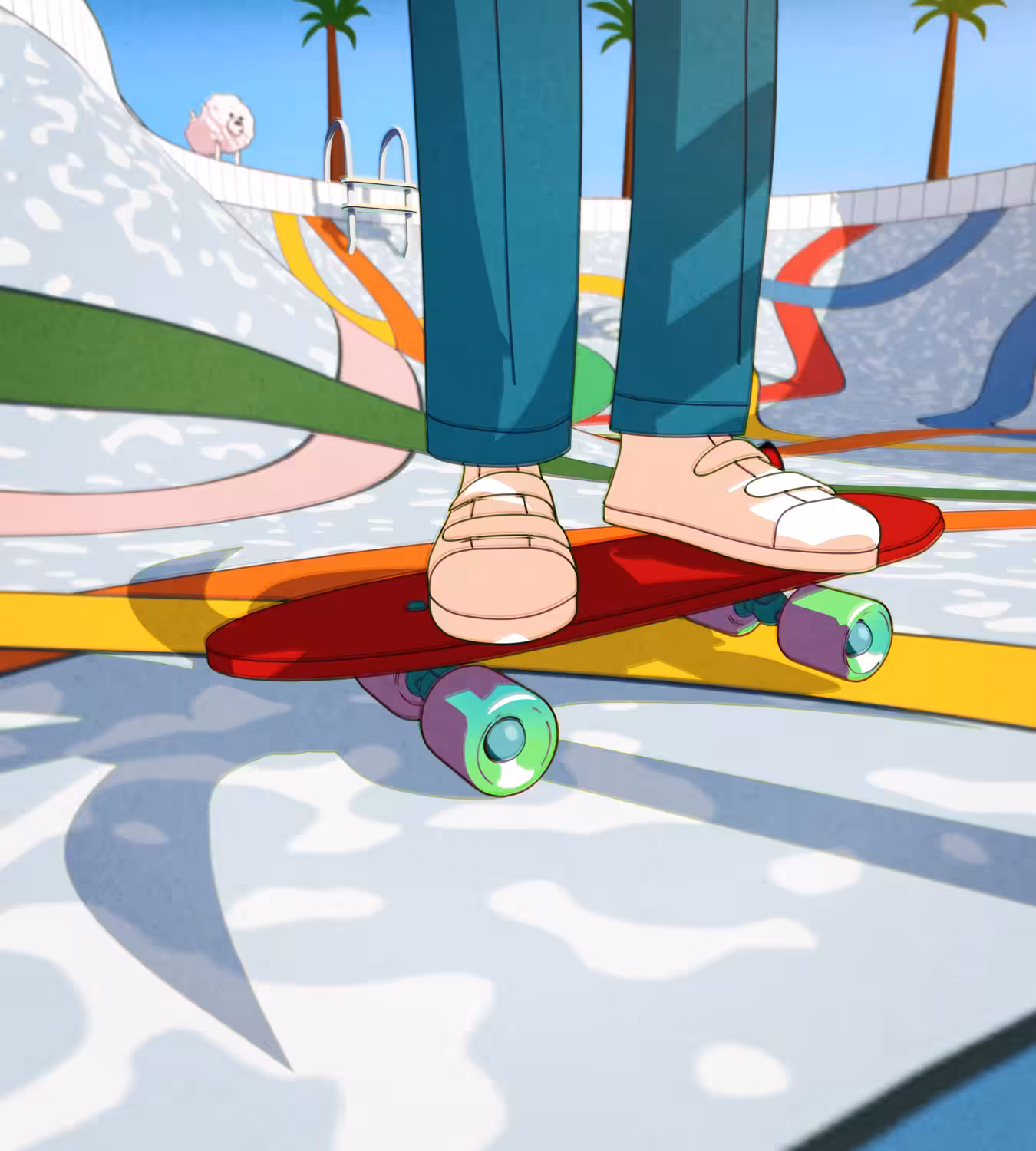 INFINITE SKATE, NOODLES POOL.
