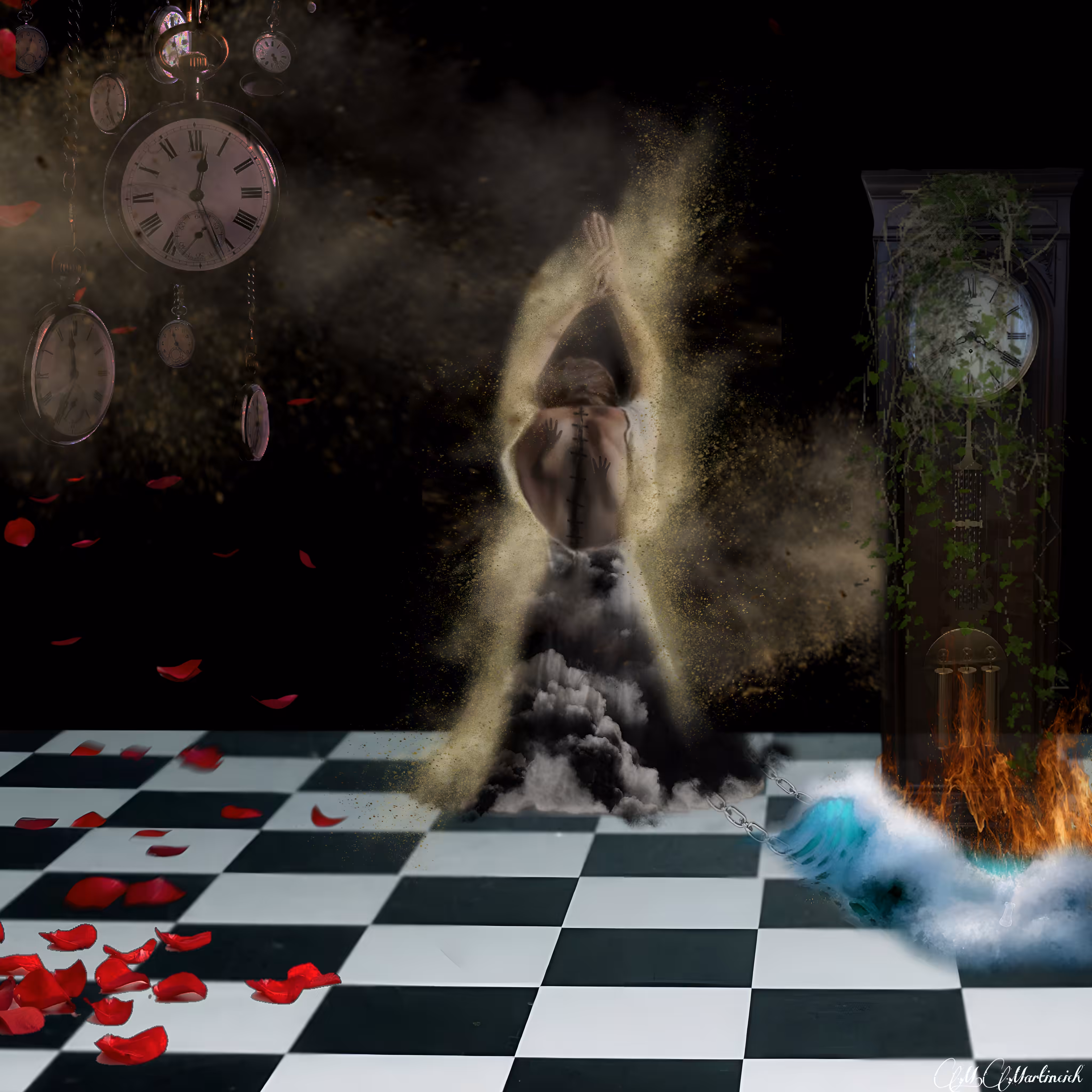 The Chessboard's Confined Queen