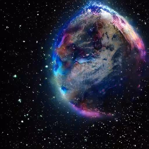 Perfect Abstract Art Polygon: In the Sky 