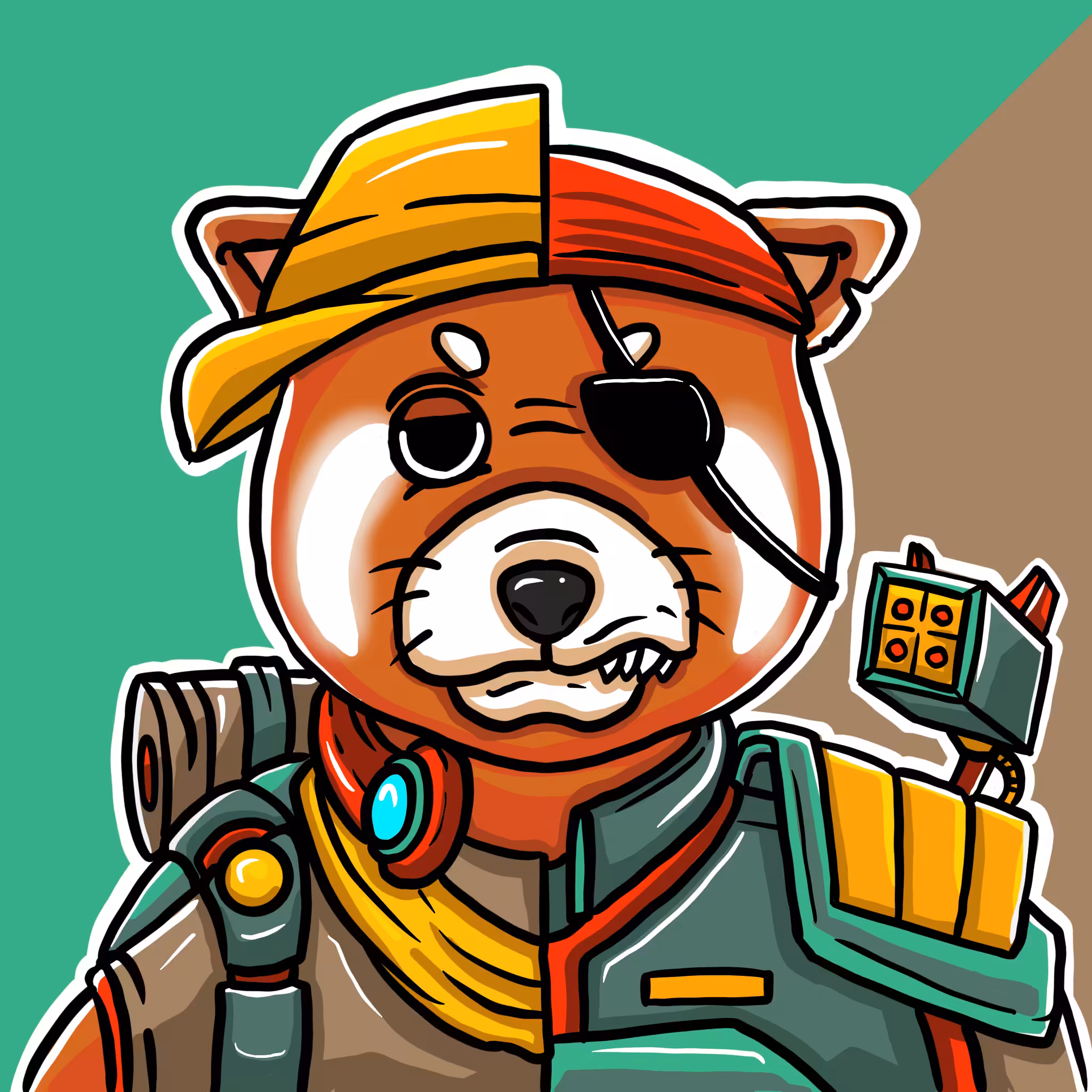 Mirror Zoo: Red Panda / Troop (rare)