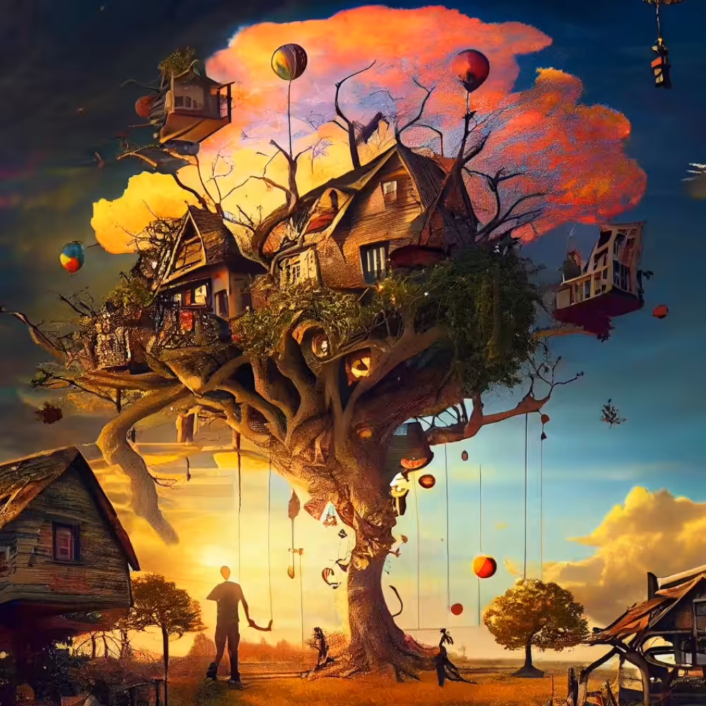 Happy tree 14 - tree house