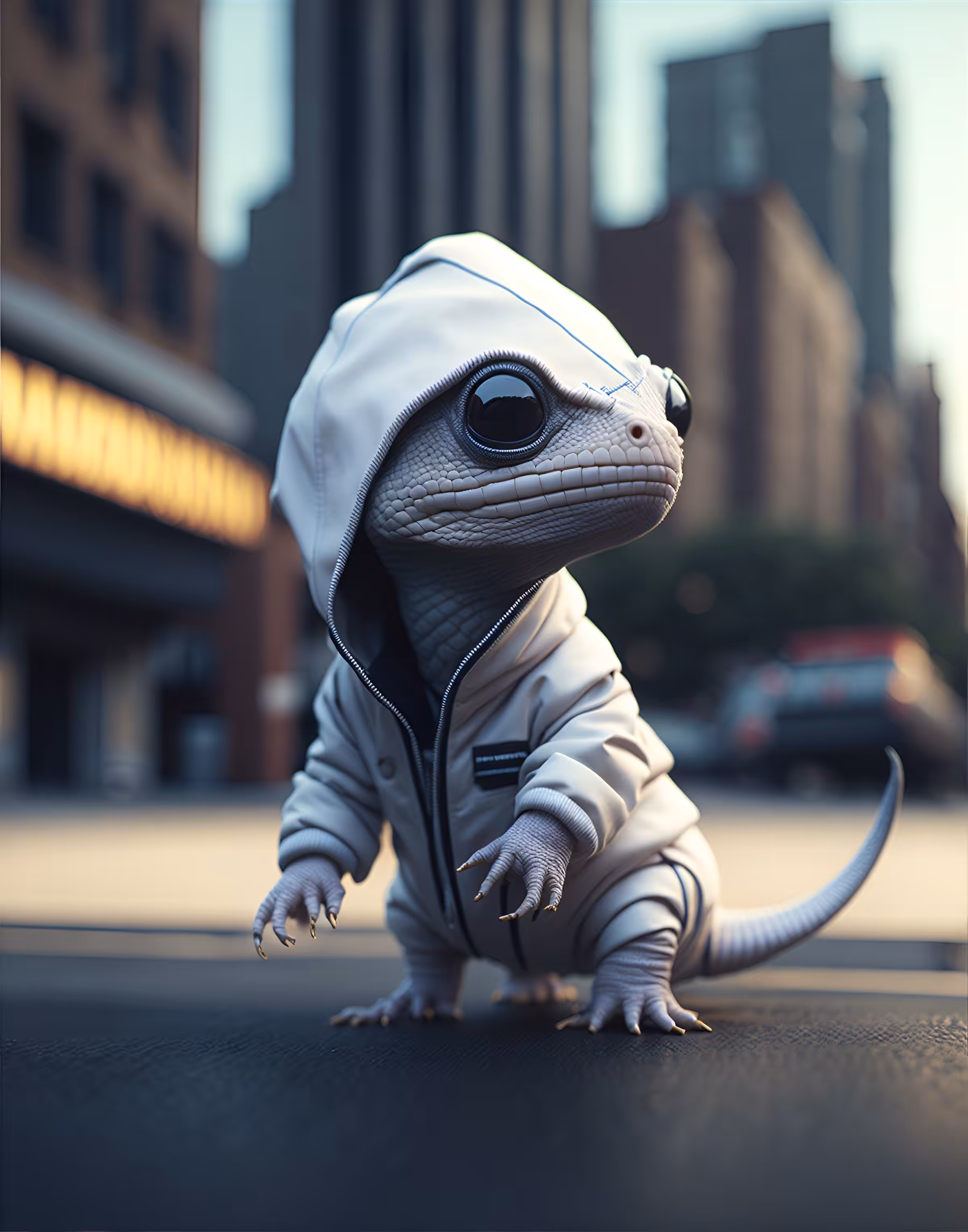 White lizard : A cute tiny baby white lizard