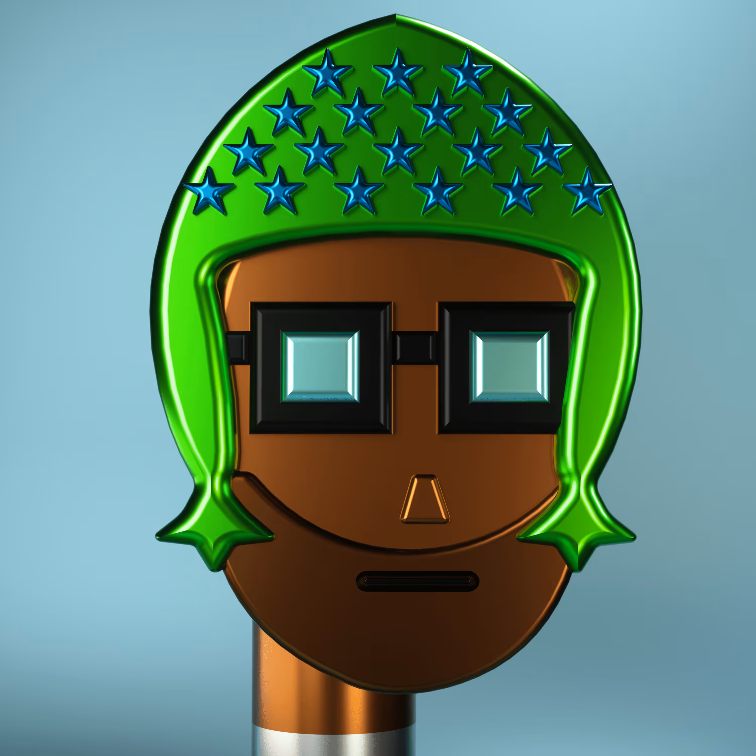 3D Chrome Punk #0876