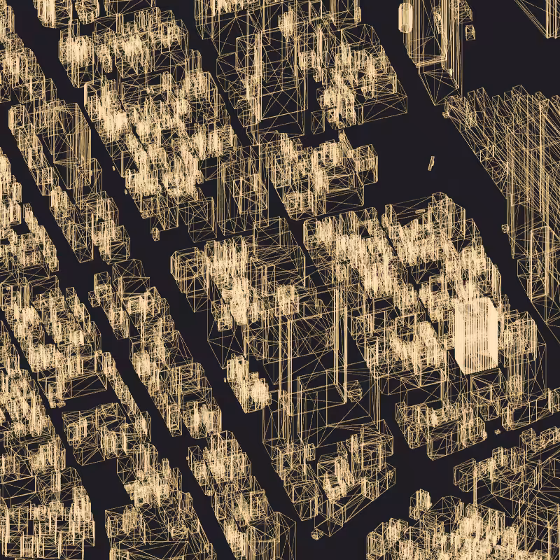 Wireframe City: Tokyo Shibuya #42