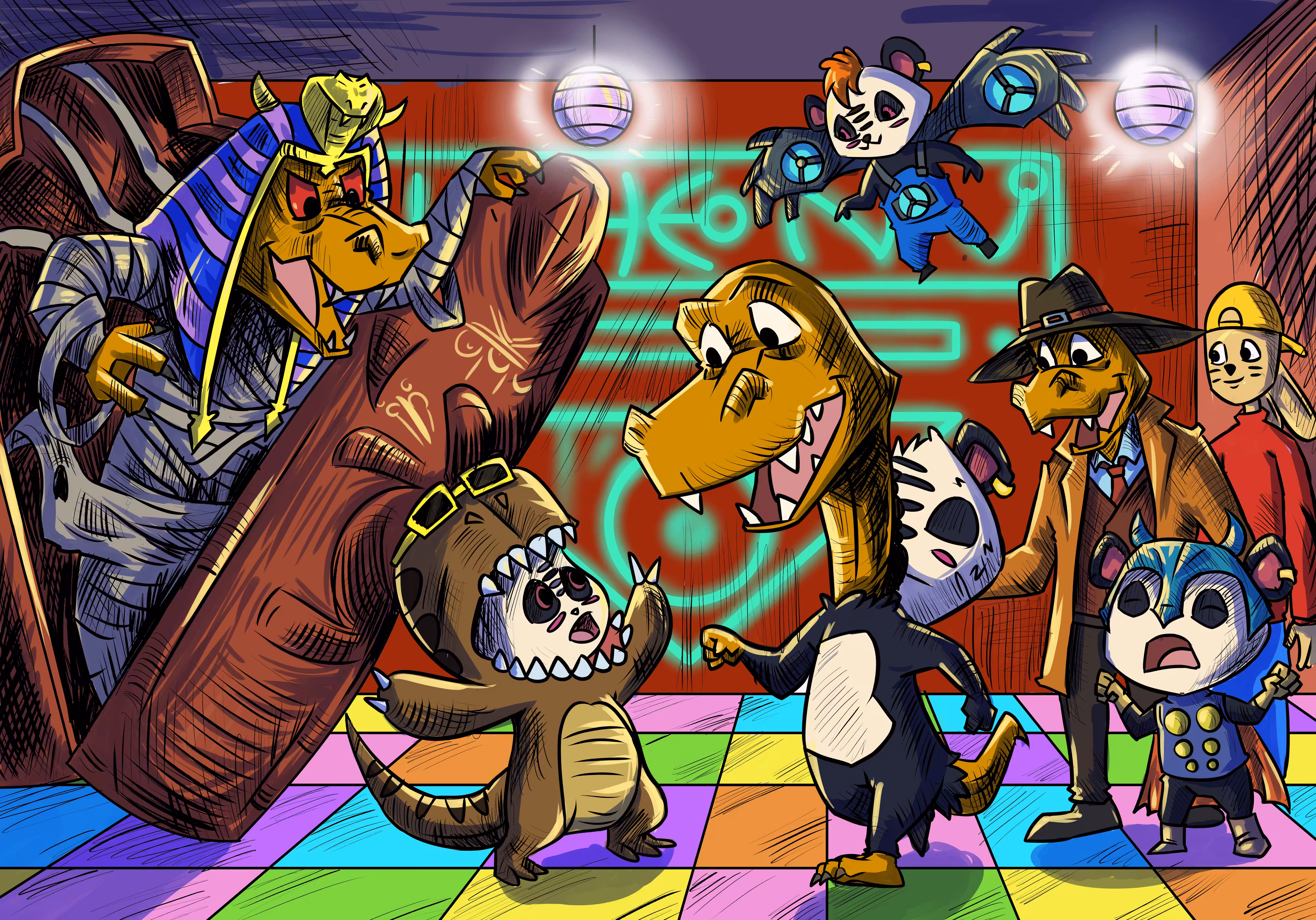 WaruPan x The Dino Society Costume Party