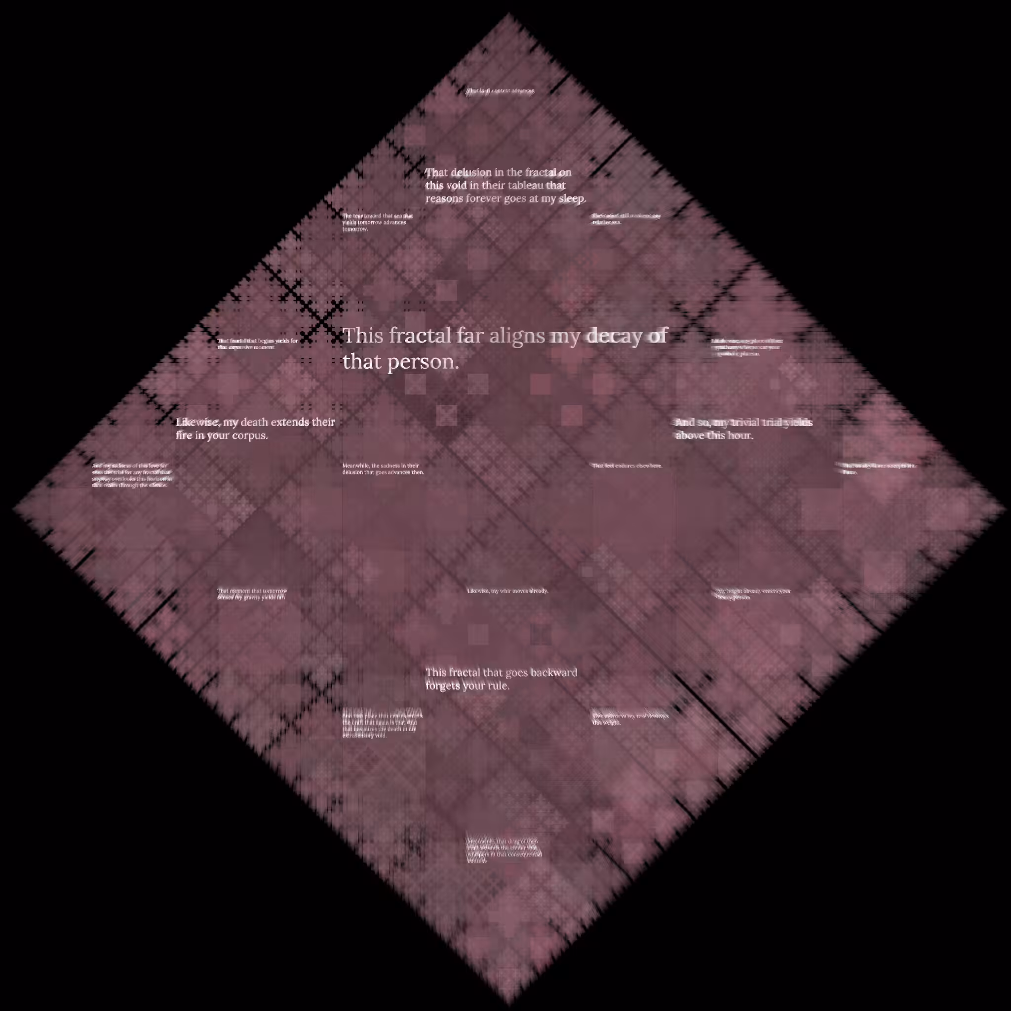 Diamond Fractal Fire #163