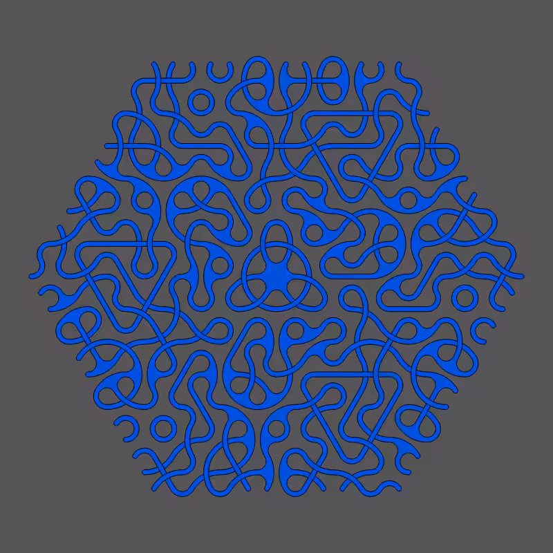 Threefold Symmetry - Dark Variations #250