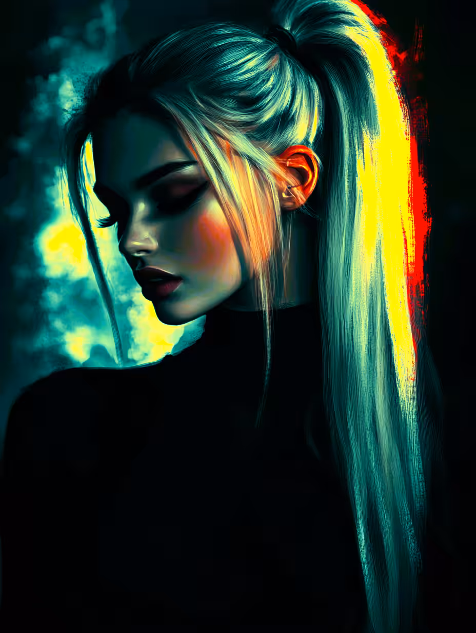 Blue shadows