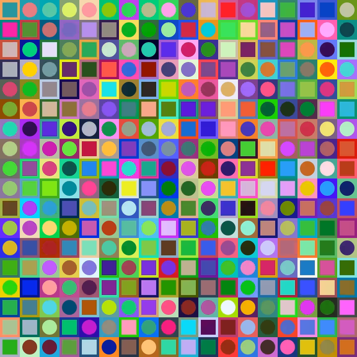 Square Dot Composition #240