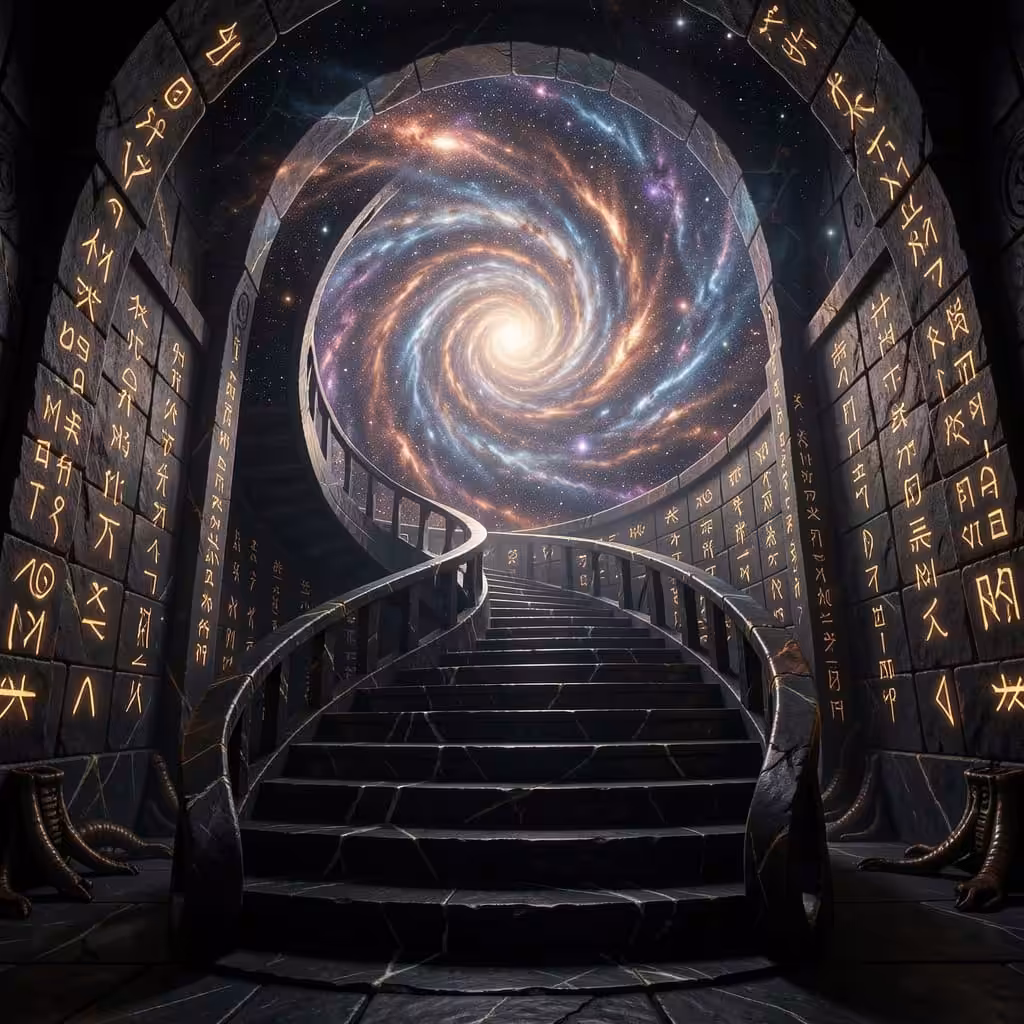 NightCafe Creations: Mystic Stairway 1