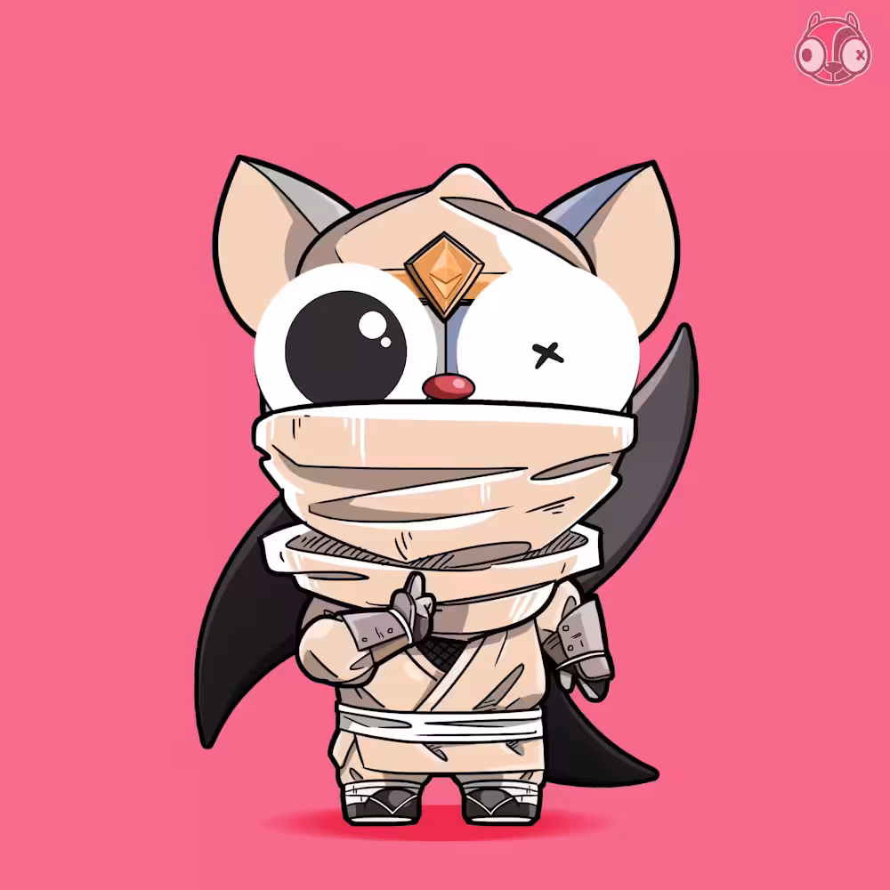 Bonkers Dog No.10(Extra) : White Ninja