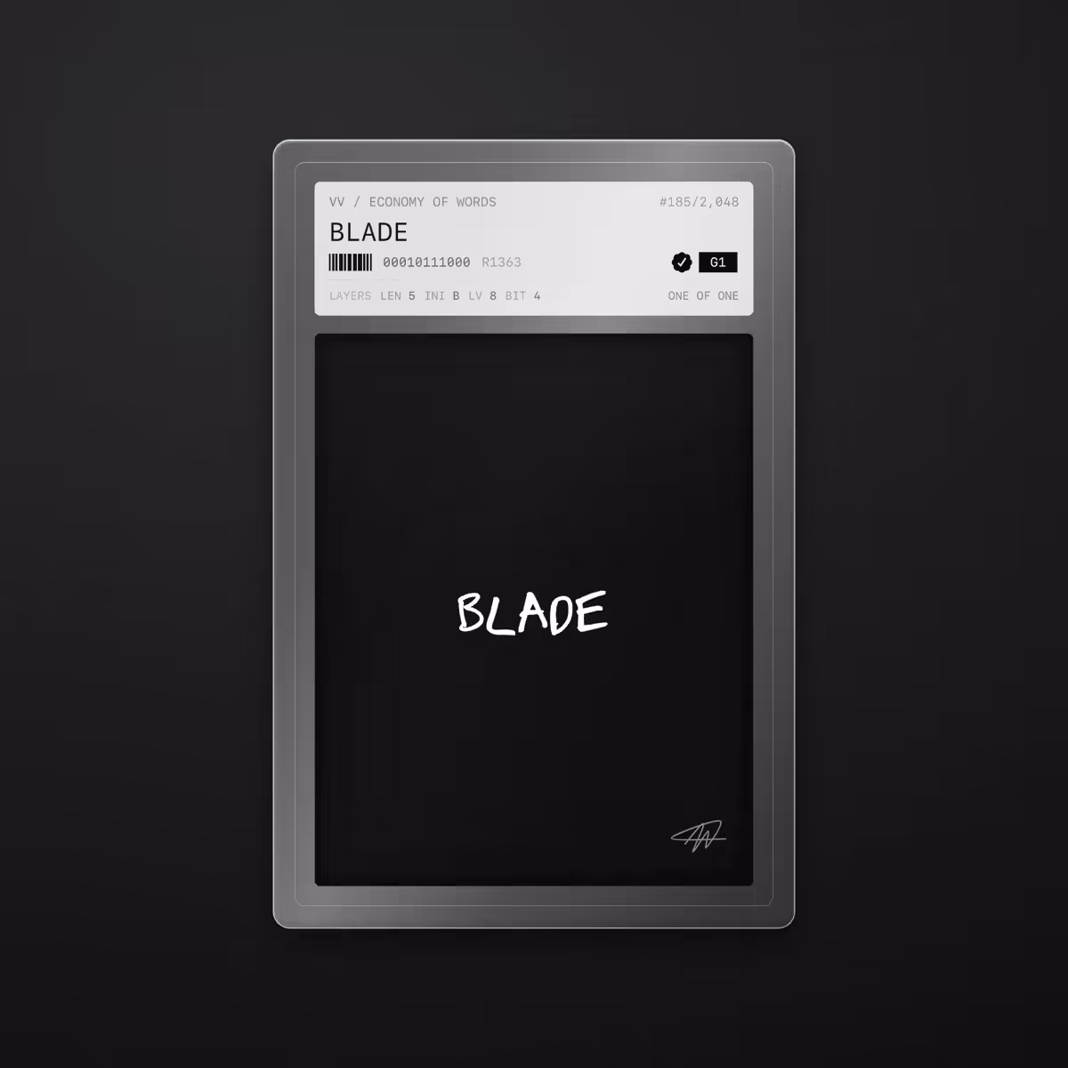 Economy of Words: BLADE · #185