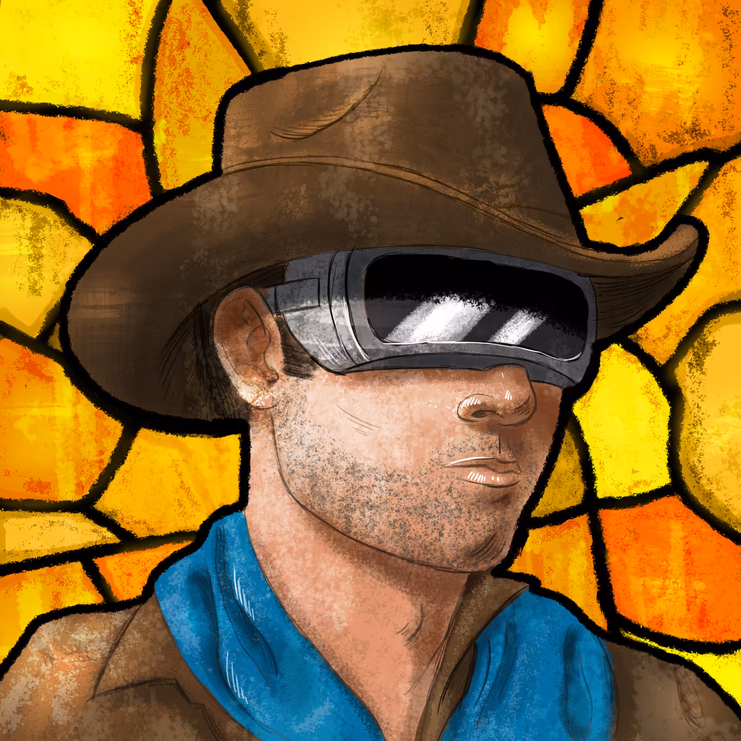 Punk 5974 Tribute - Stained Glass Edition (Unique, 1/1)