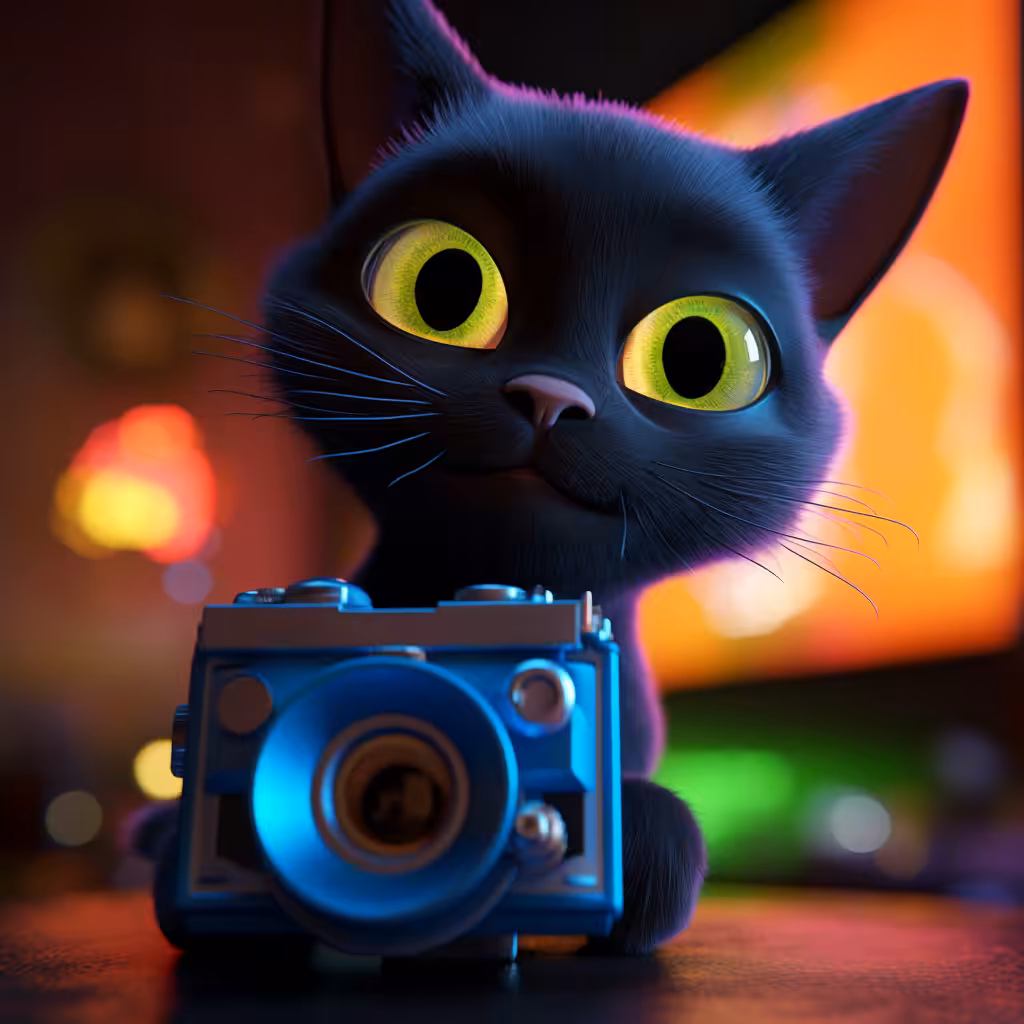 Art: Cat photographer