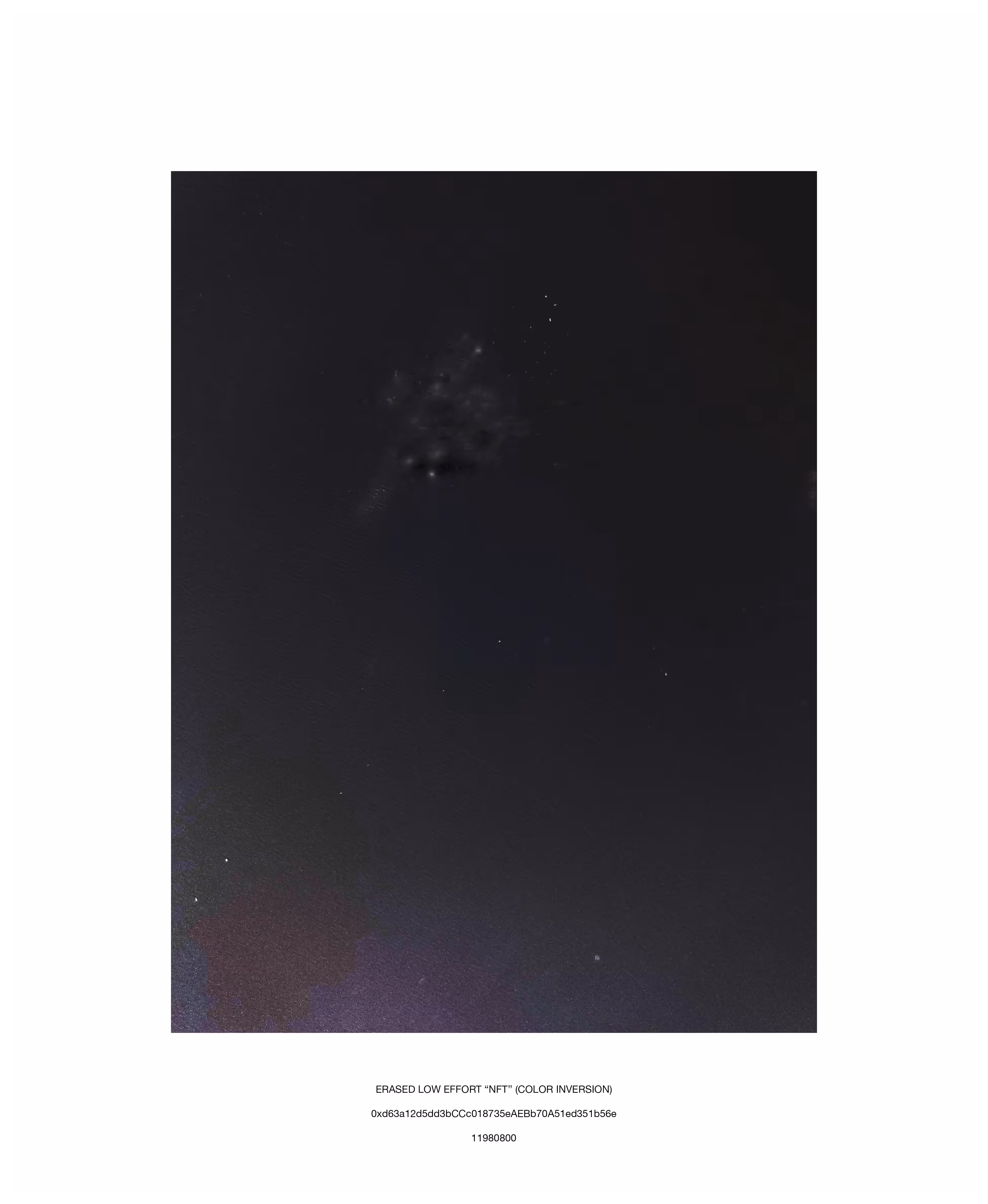 Erased Low effort "NFT" (color inversion)