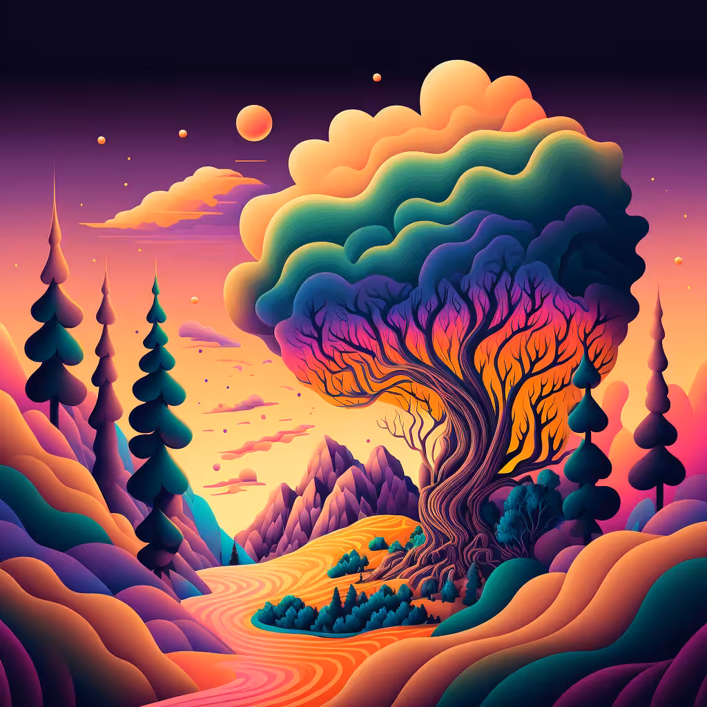 Psychedelic Landscape #23