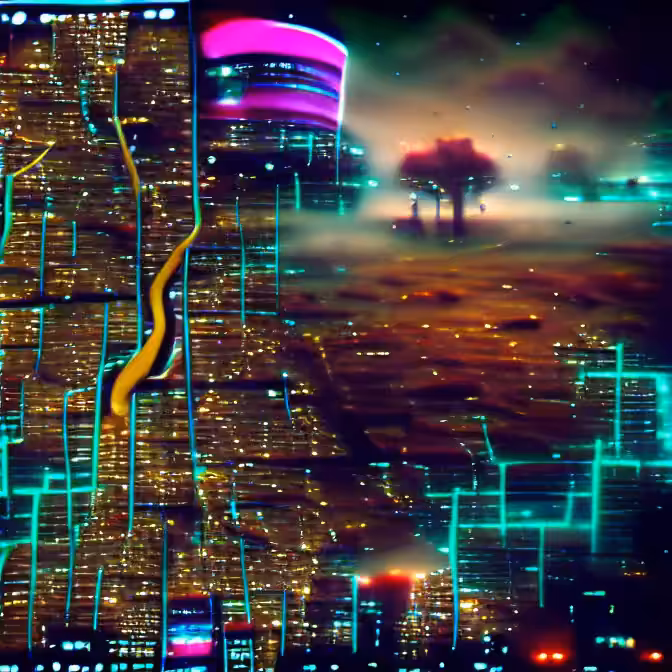 Cyberpunk Landscape 14