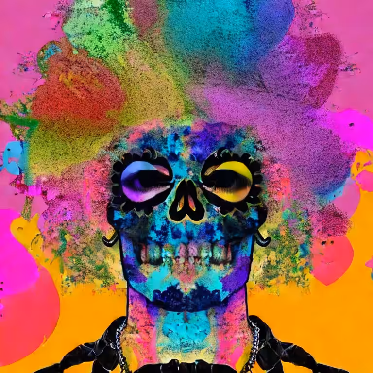 Cotton Candy Skull #109
